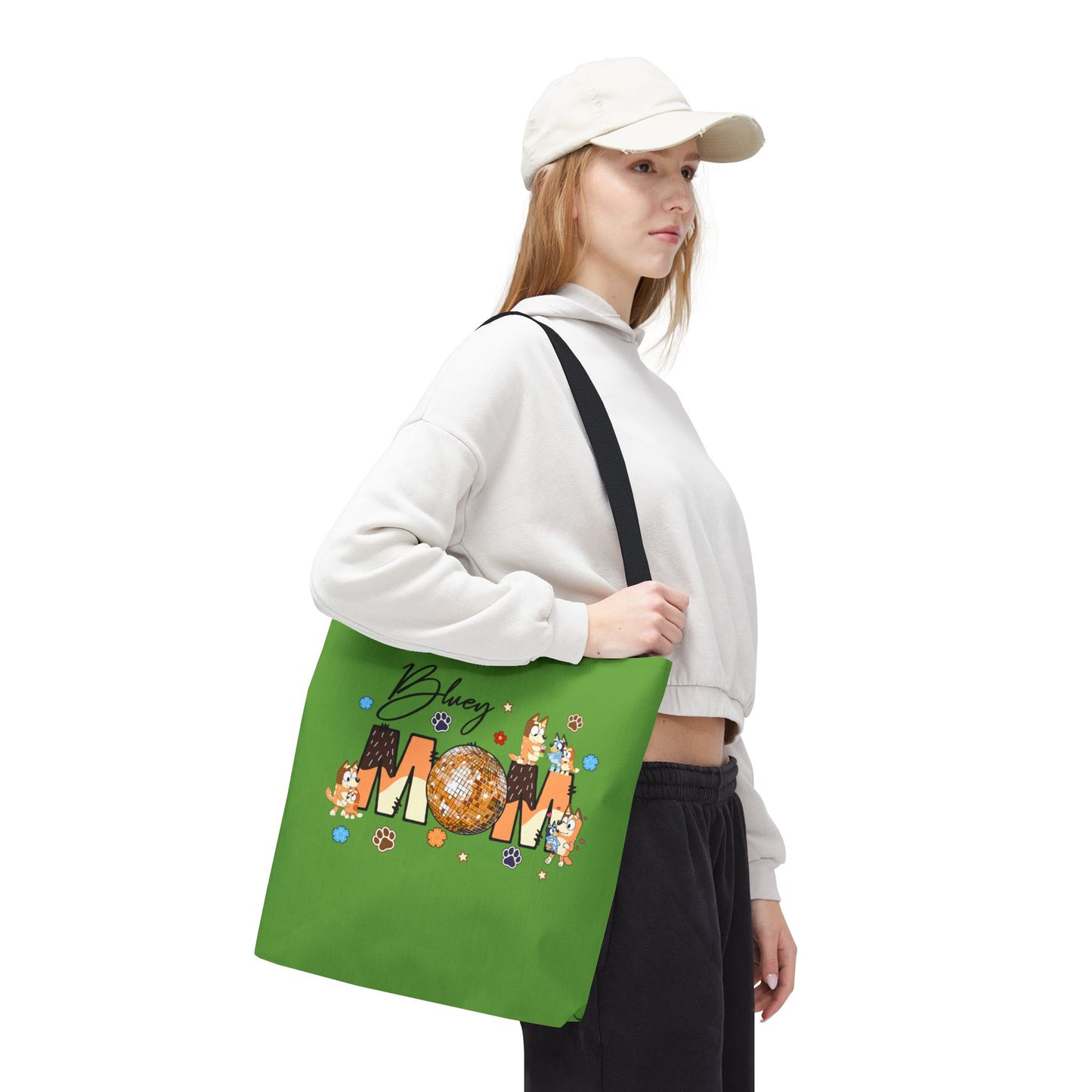 Princess Grace Bluey Mom Tote Bag Fun and Stylish for Dog Lovers