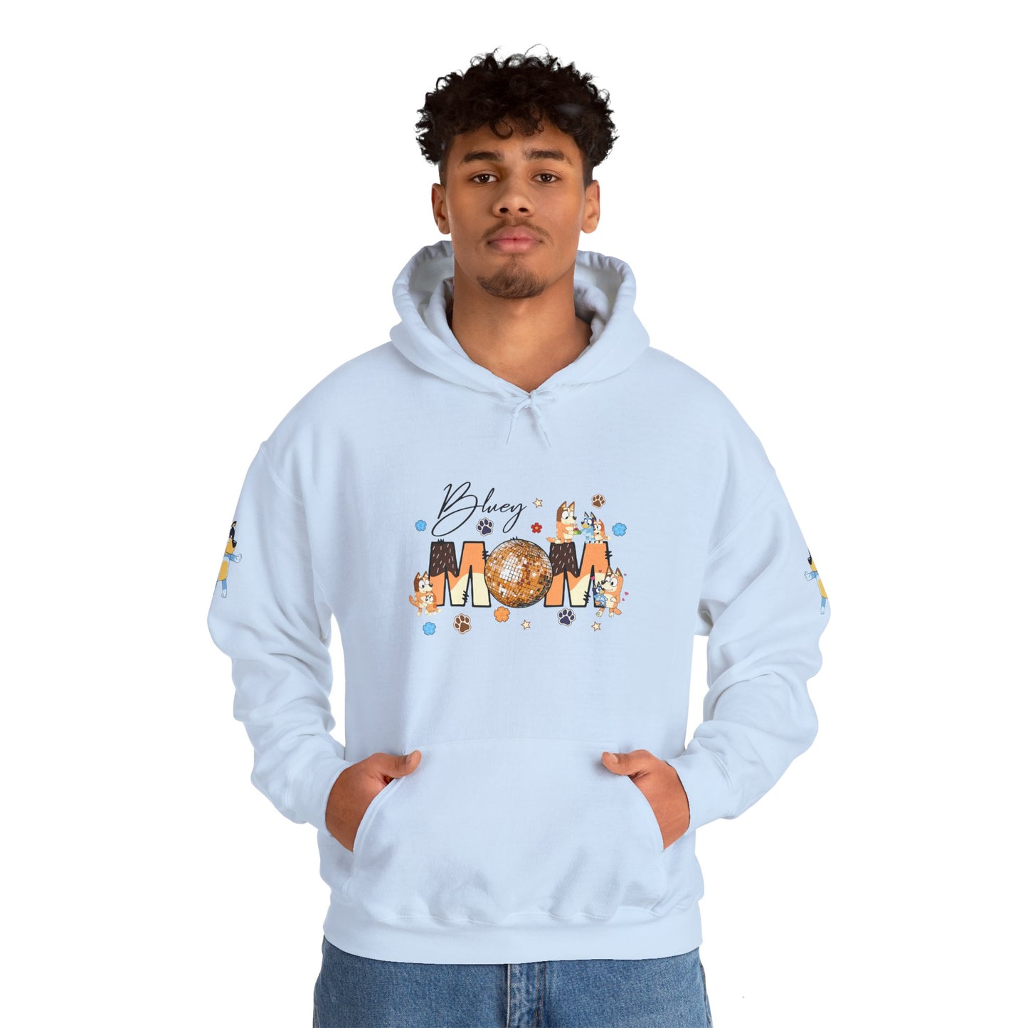 Princess Grace Bluey Blissful Mom Unisex Heavy Blend Hoodie Celebrate Motherhood with Style