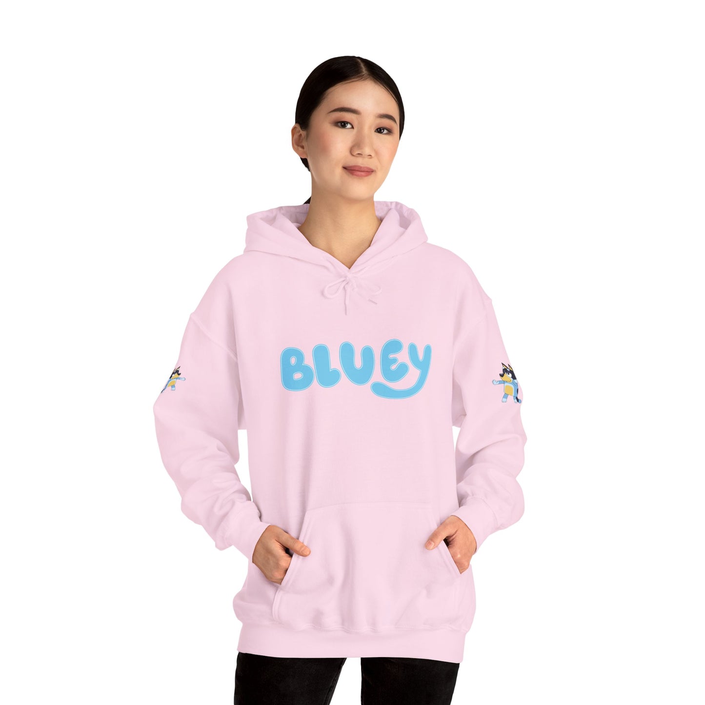 Princess Grace Bluey Unisex Hooded Sweatshirt Cozy Cartoon Style for Kids & Adults