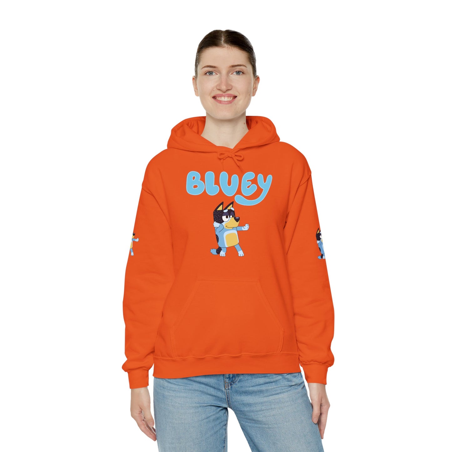 Princess Grace Cute Bluey Hoodie for Kids & Adults Unisex Heavy Blend Sweatshirt with Adorable Character Design