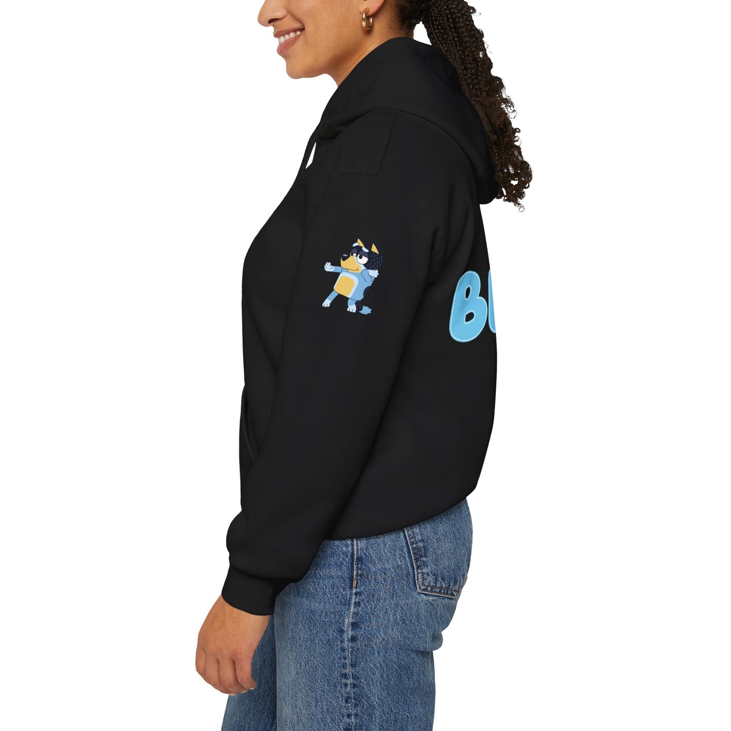 Princess Grace Bluey Unisex Hooded Sweatshirt Cozy Cartoon Style for Kids & Adults