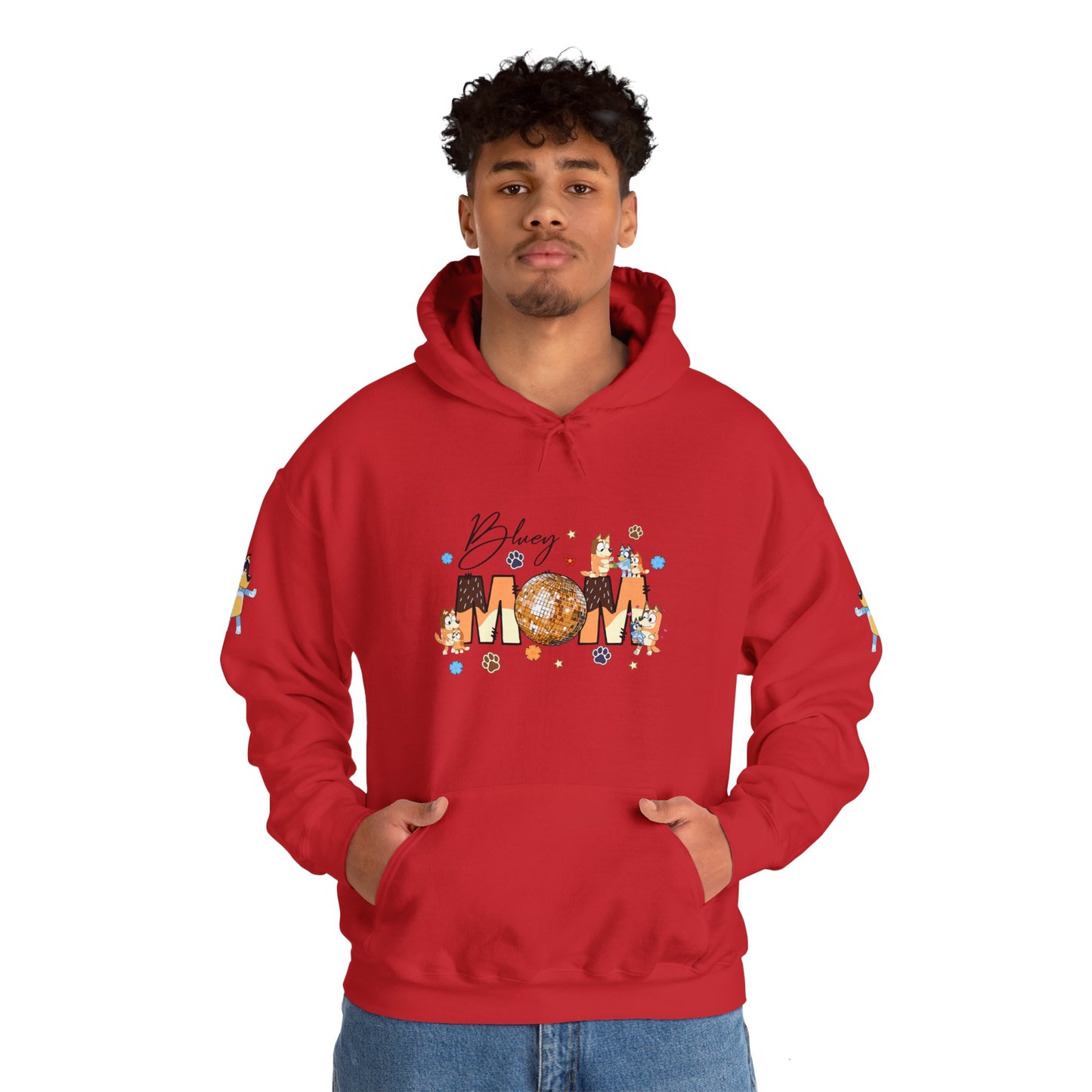 Princess Grace Bluey Blissful Mom Unisex Heavy Blend Hoodie Celebrate Motherhood with Style