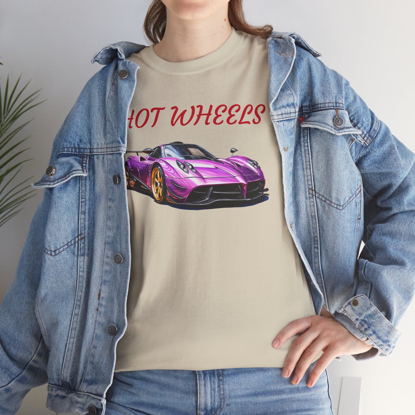 Princess Grace Hot Wheels Unisex Heavy Cotton Tee Retro Car Graphic T-Shirt for Auto Enthusiasts
