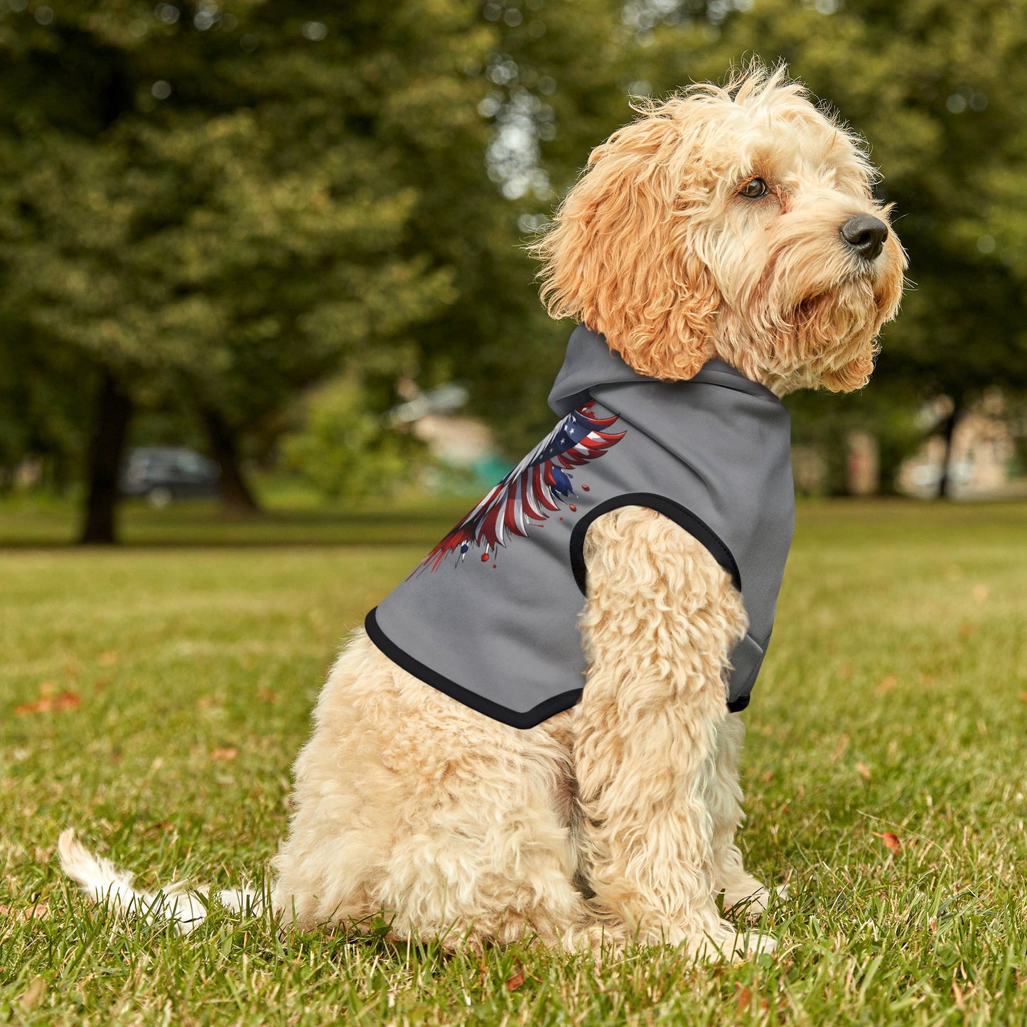 Princess Grace Patriotic Pet Hoodie