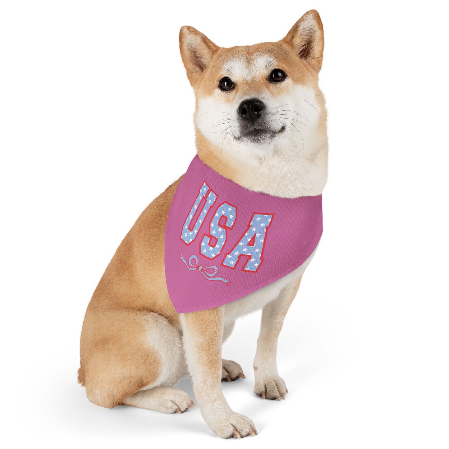 Princess Grace USA Pet Bandana Collar for Dogs Patriotic Dog Accessories