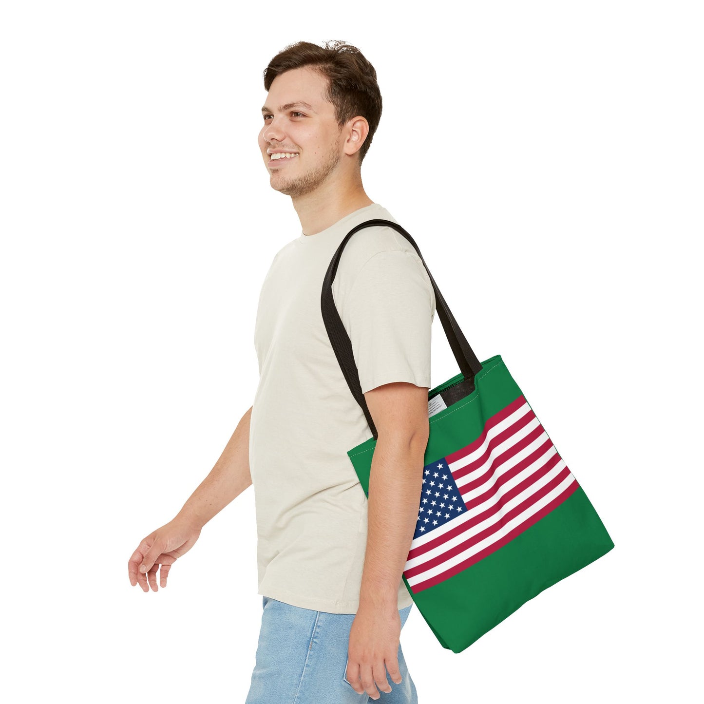 Princess Grace Patriotic Tote Bag USA Flag Design, Perfect for Independence Day