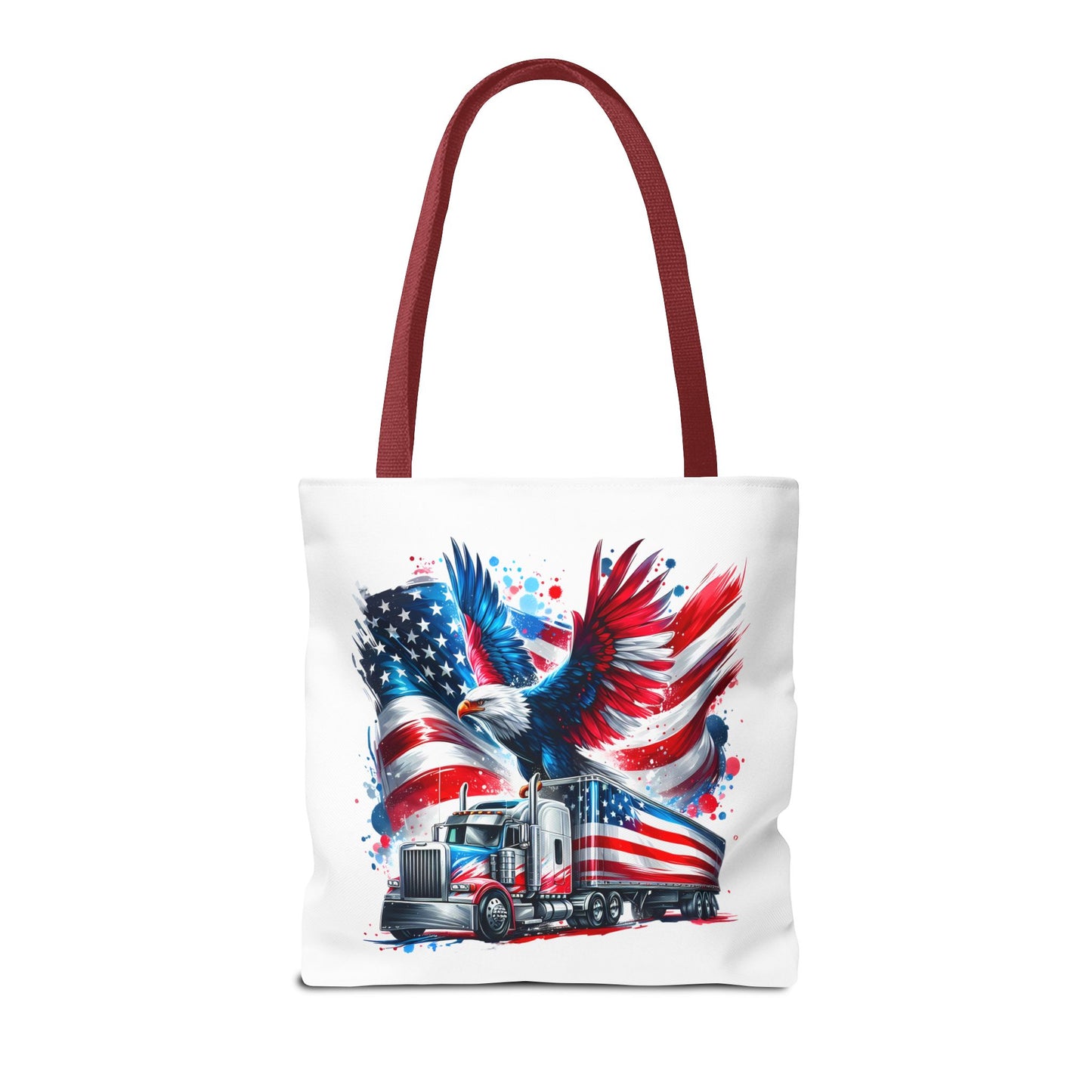 Princess Grace Patriotic Eagle Tote Bag American Flag Design