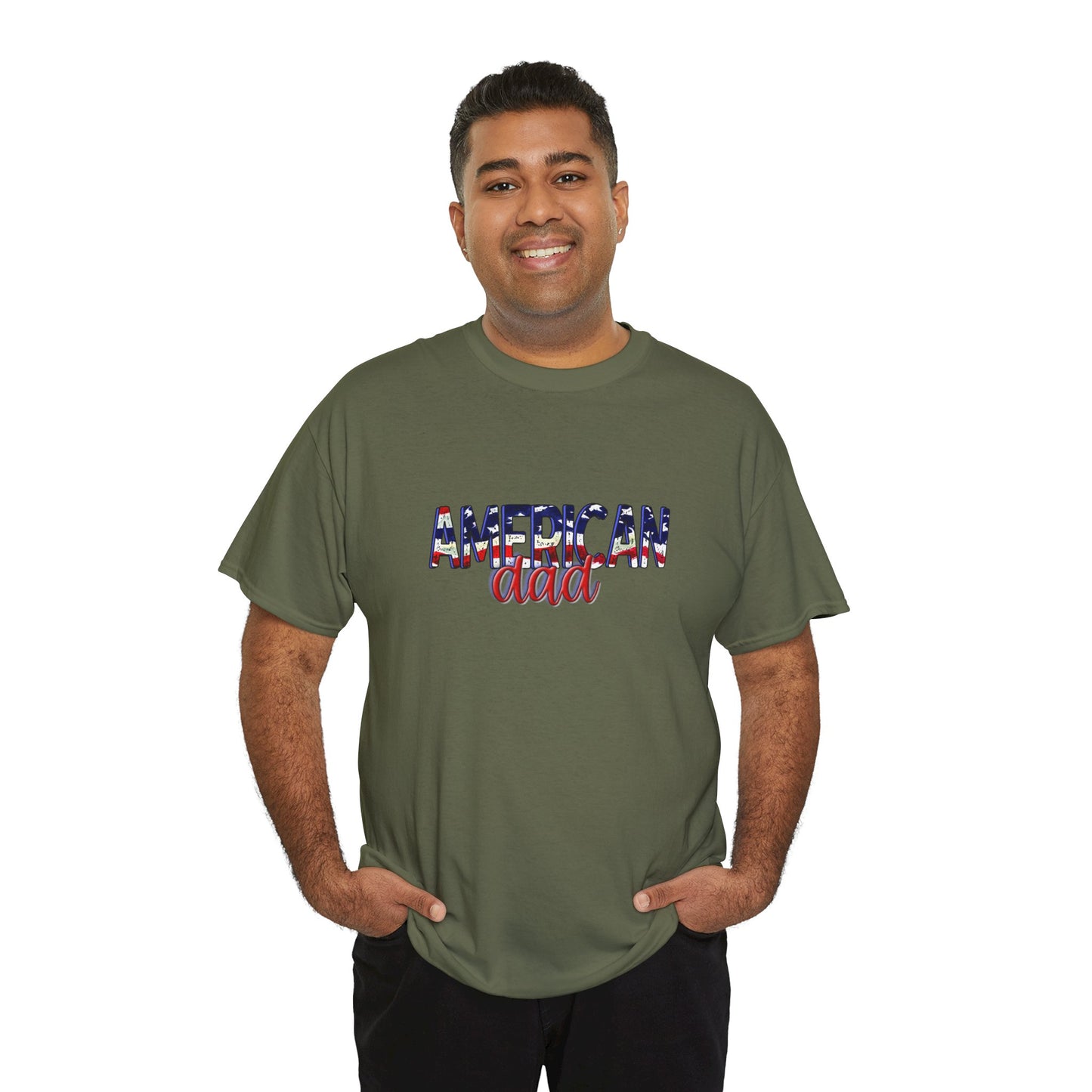 Princess Grace Patriotic American Dad Tee Unisex Heavy Cotton T-Shirt