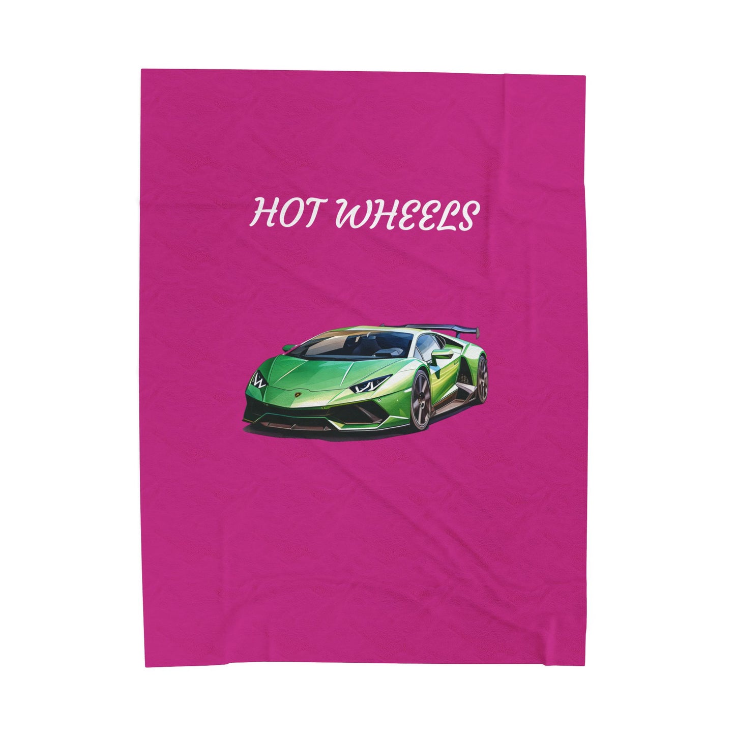Princess Grace Hot Wheels Velveteen Plush Blanket Cozy Kids Gift for Car Lovers