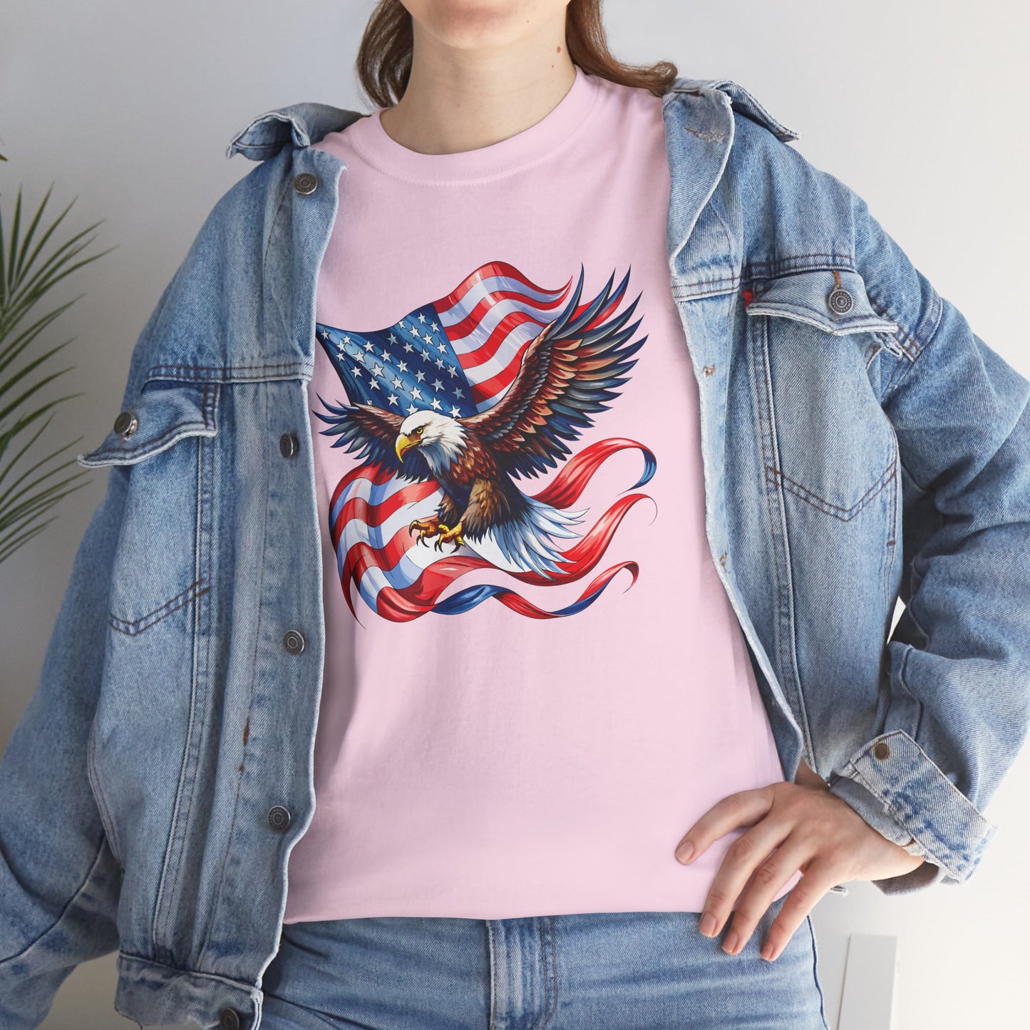 Princess Grace Patriotic Eagle Graphic Unisex Heavy Cotton Tee