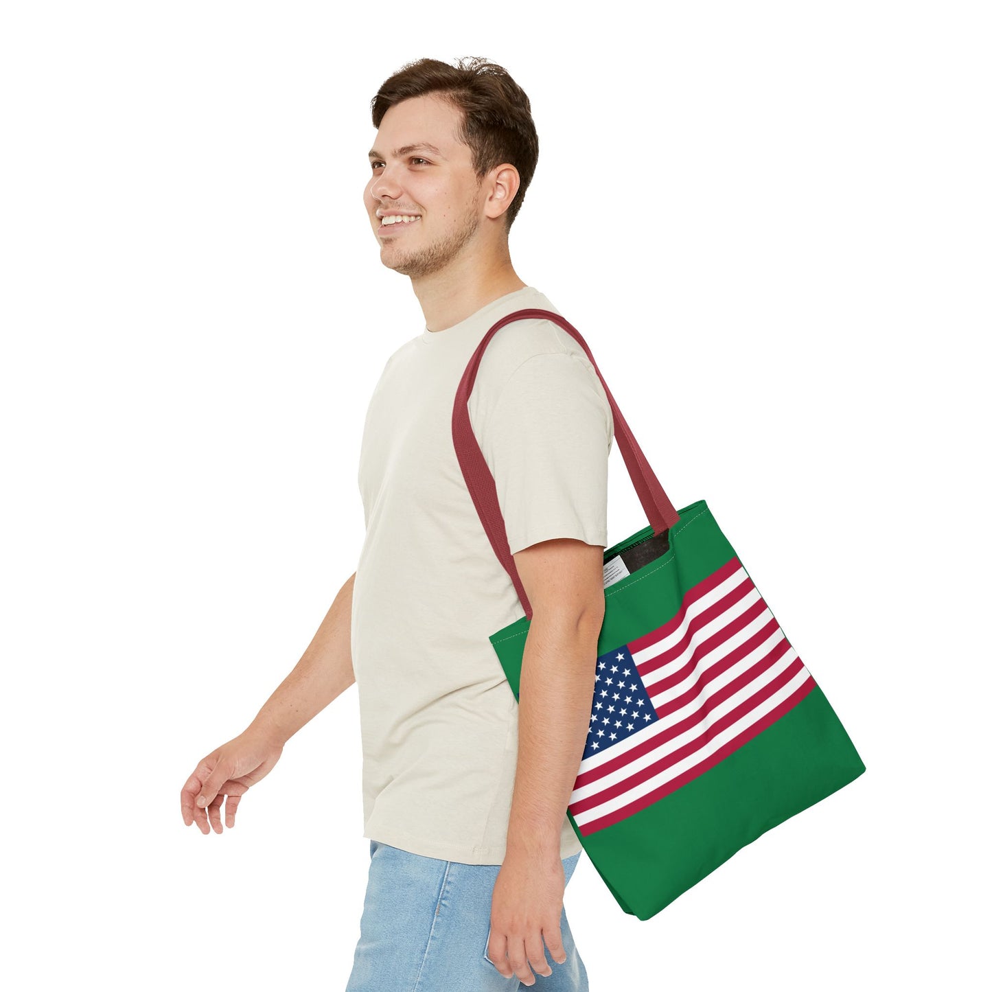 Princess Grace Patriotic Tote Bag USA Flag Design, Perfect for Independence Day