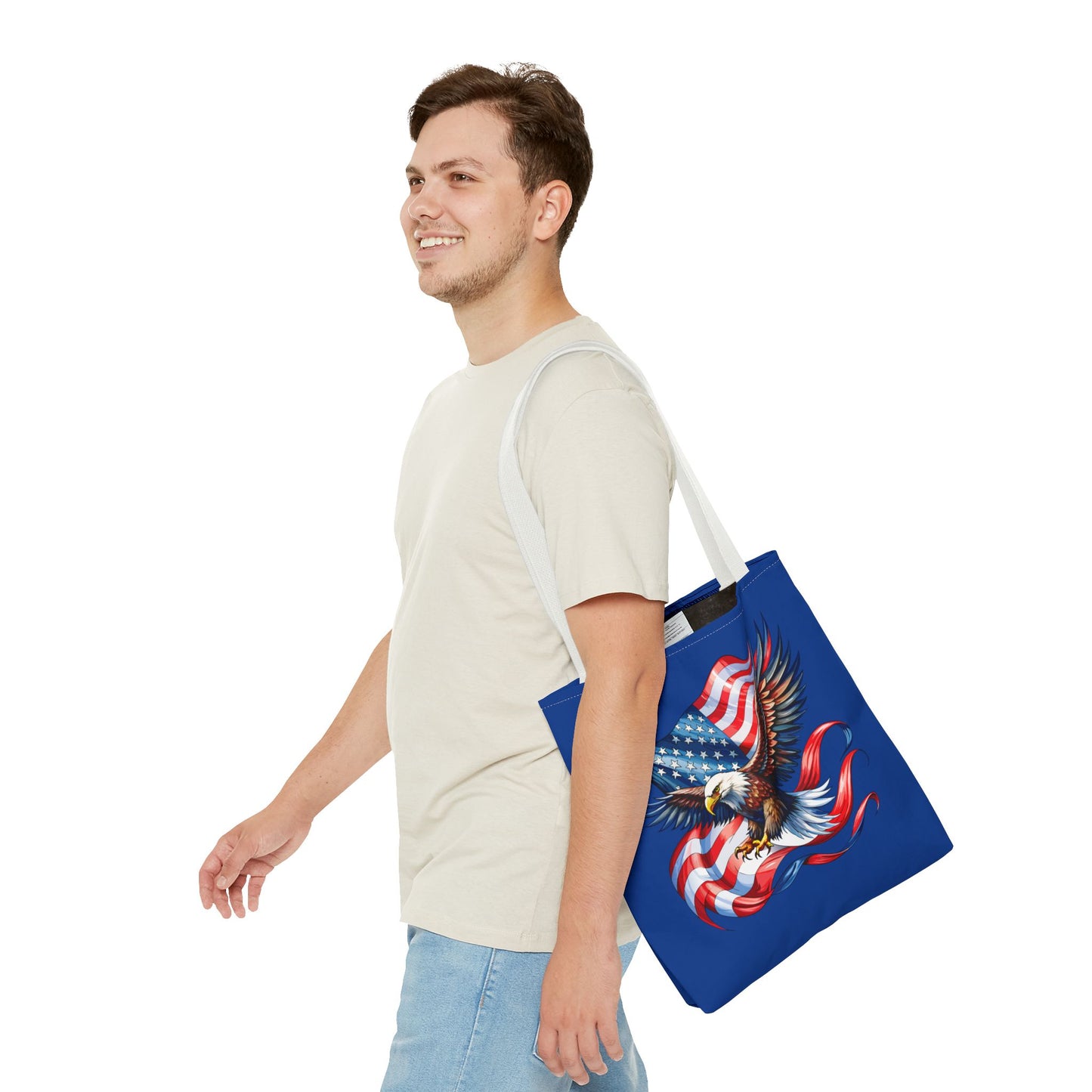 Princess Grace Patriotic Eagle Tote Bag American Flag Design