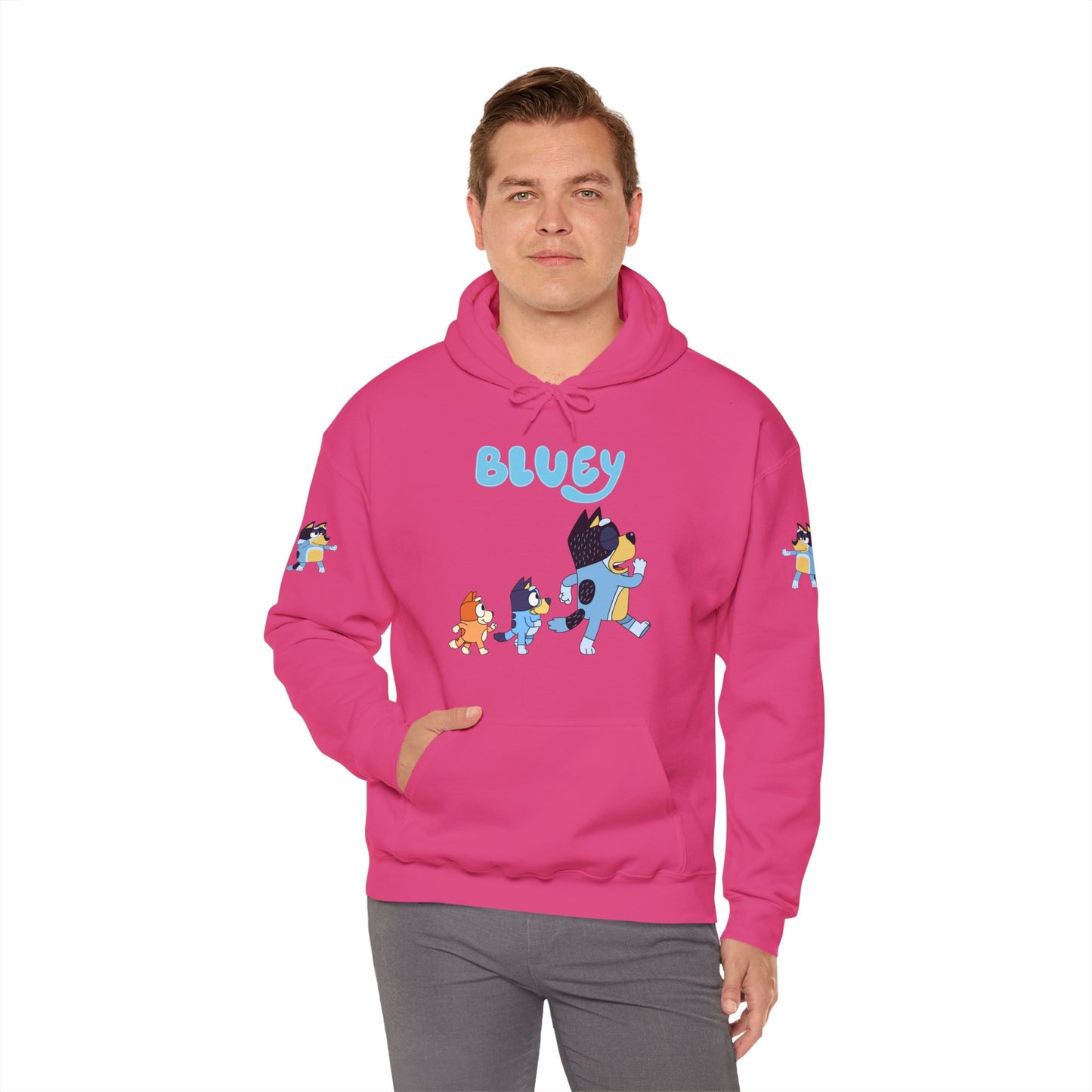 Princess Grace Bluey Unisex Hoodie Cozy Cartoon Sweatshirt for Kids & Adults