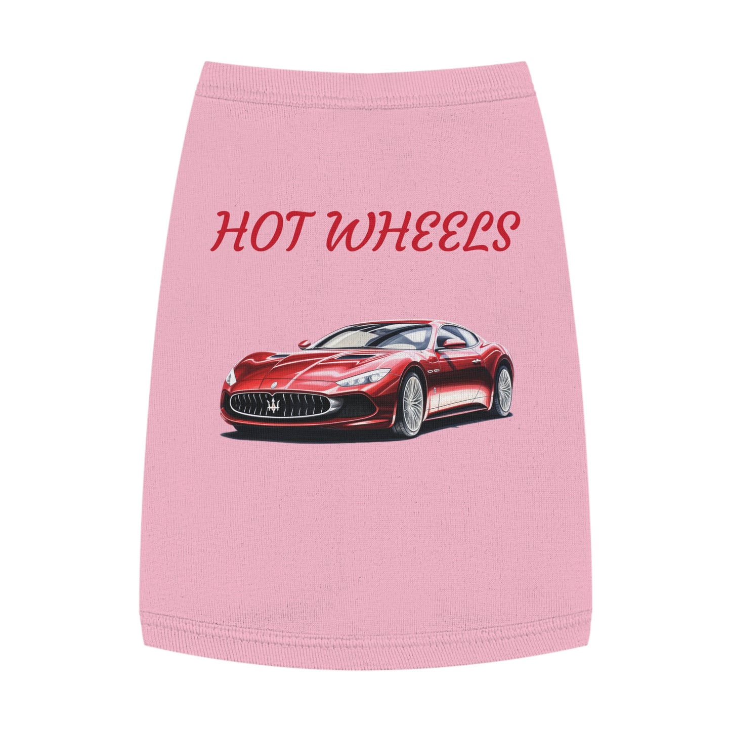 Princess Grace Trendy Hot Wheels Pet Tank Top for Car Enthusiast Dogs