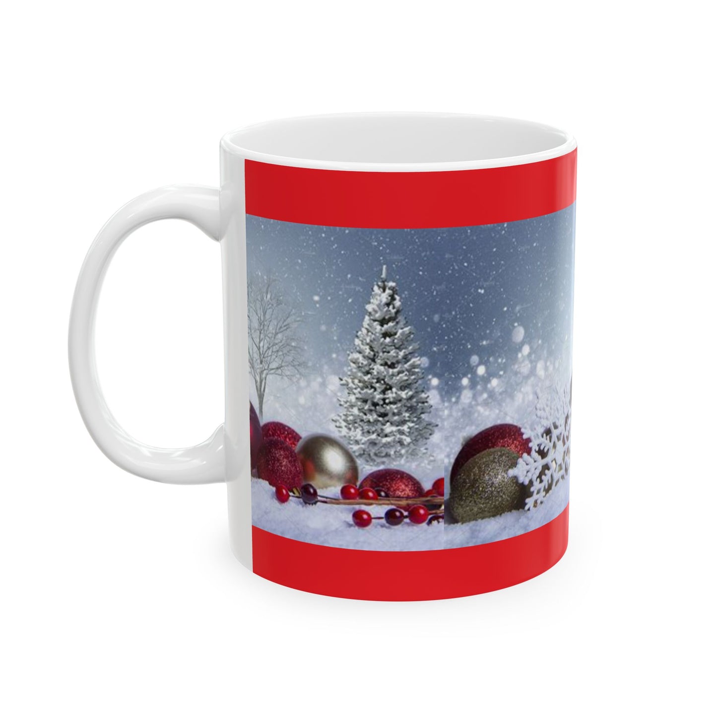 Princess Grace Festive Winter Wonderland Ceramic Mug Perfect Holiday Gift