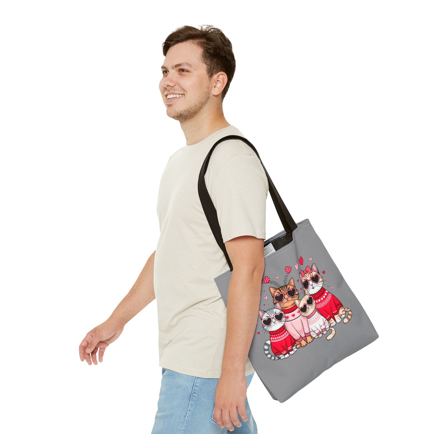 Princess Grace Cute Cat Lovers Tote Bag Perfect Gift for Pet Owners and Valentine's Day