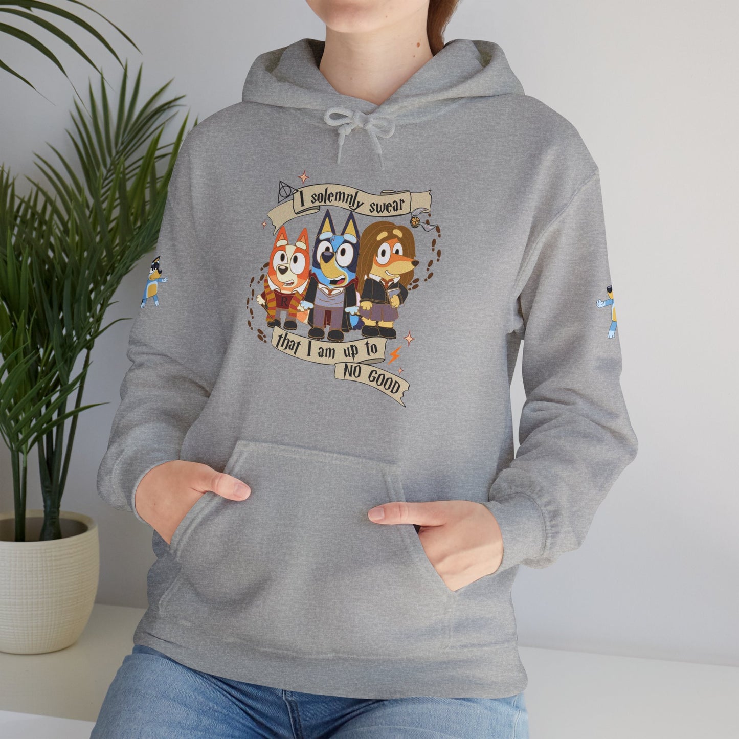 Princess Grace Bluey I Sincerely Sweet! Unisex Heavy Blend Hooded Sweatshirt for Fun Loving Fans
