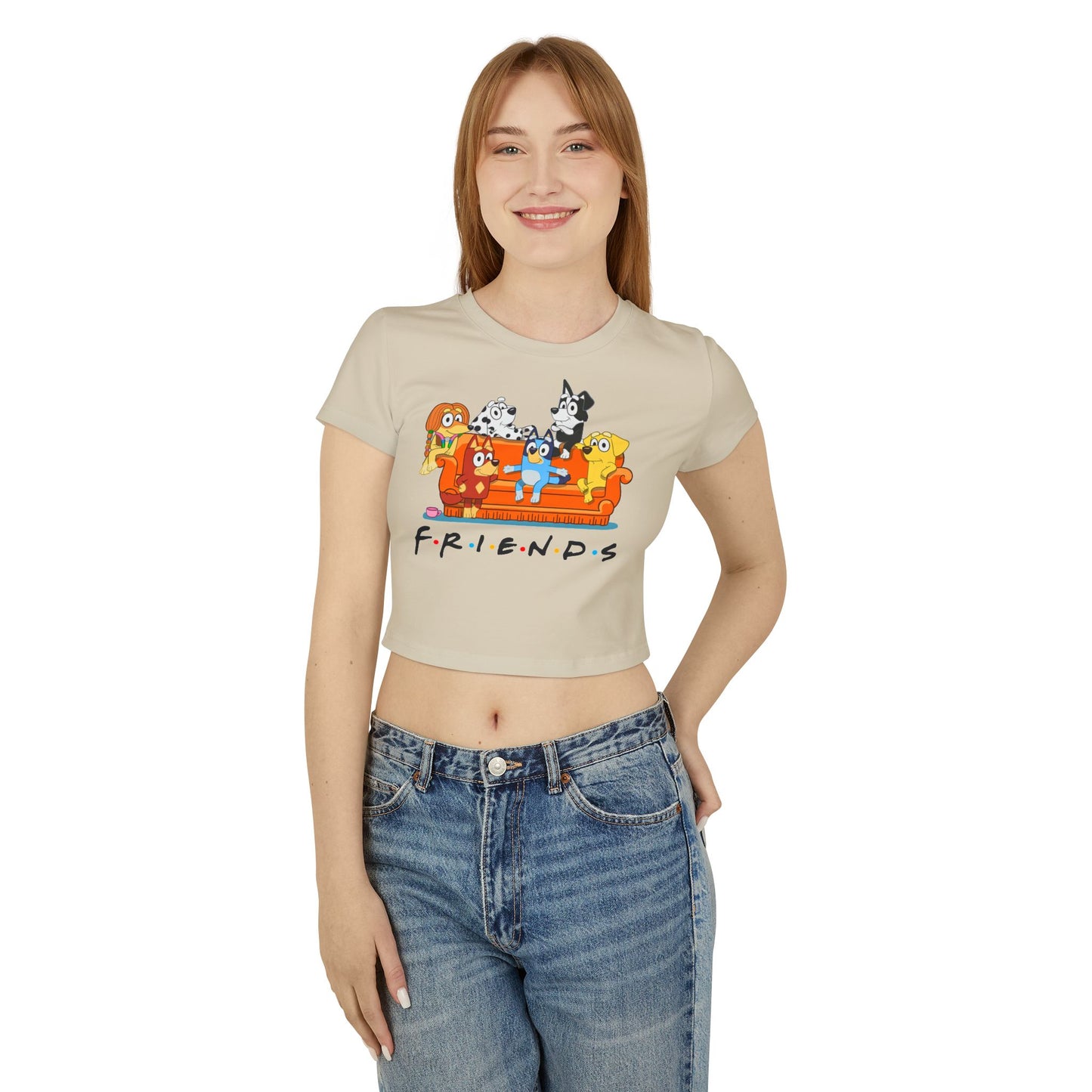 Princess Grace Bluey Friends Women's Baby Tee