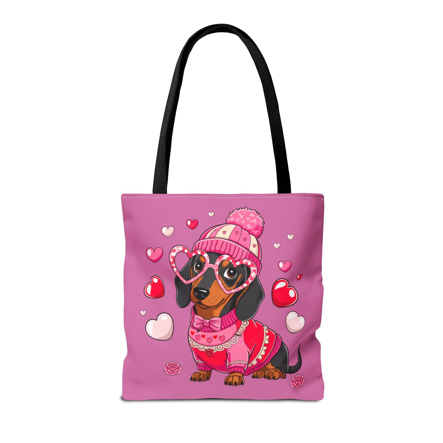 Princess Grace Adorable Dachshund Love Tote Bag Cute Dog Design for Pet Lovers