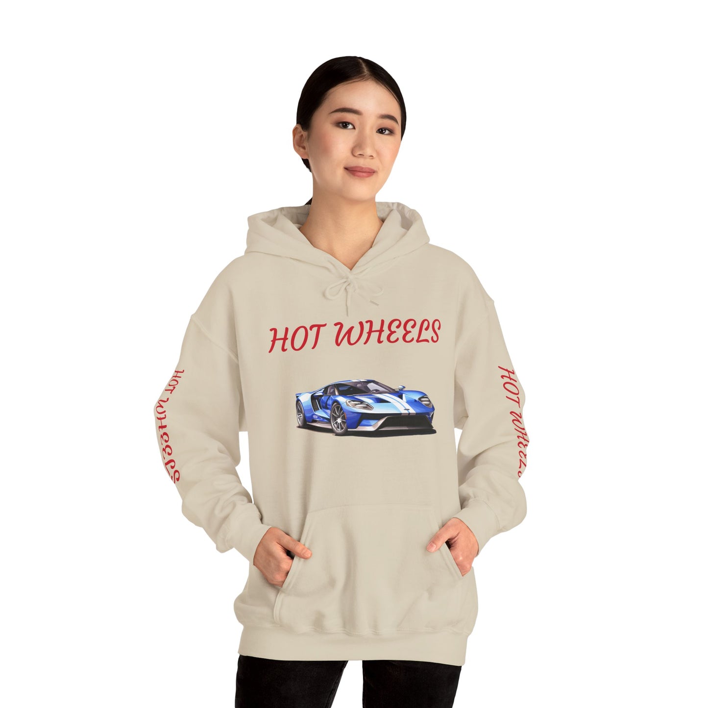 Princess Grace Hot Wheels Unisex Heavy Blend Hoodie Sporty Car Design for Car Enthusiasts