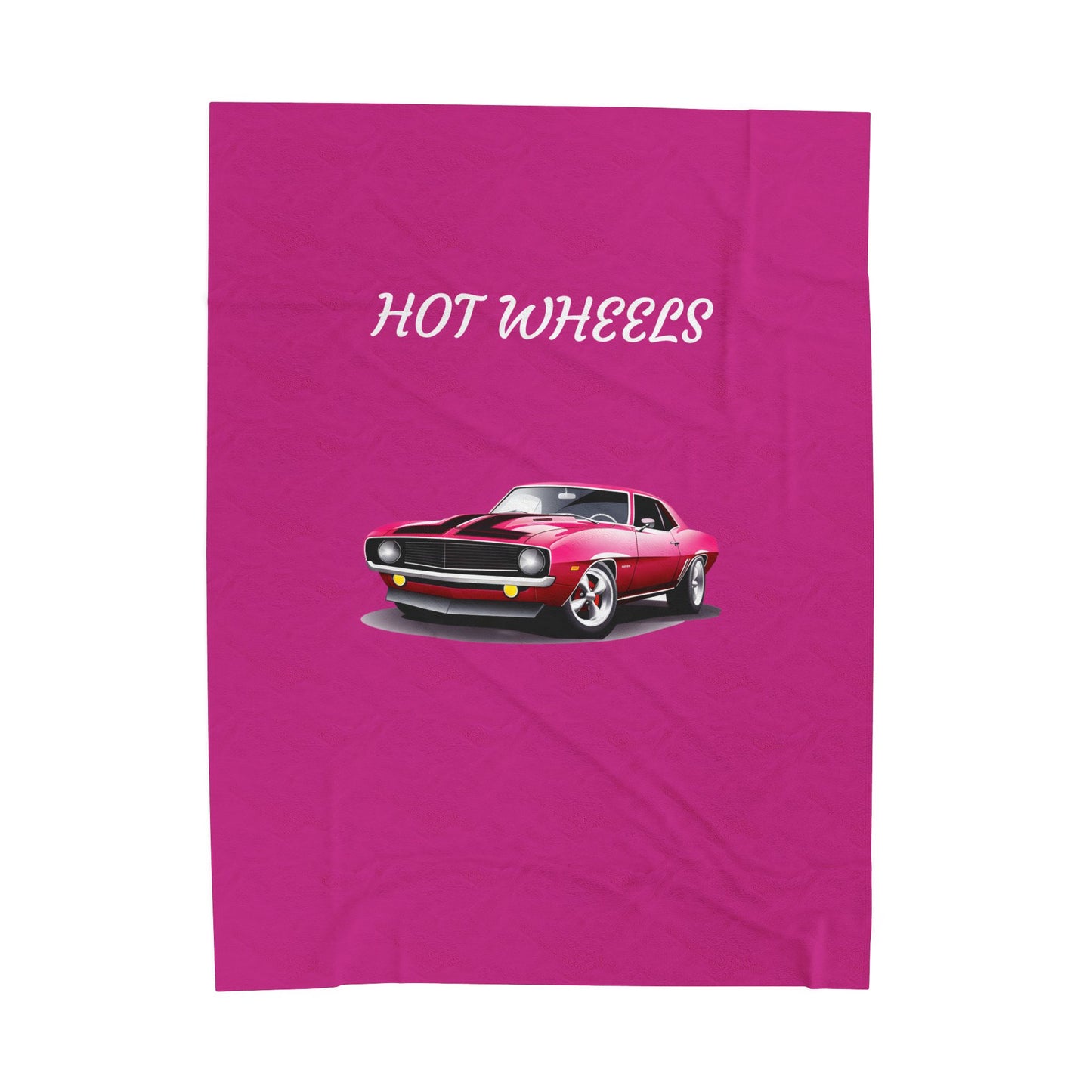 Princess Grace Hot Wheels Velveteen Plush Blanket Cozy Car Themed Throw for Kids