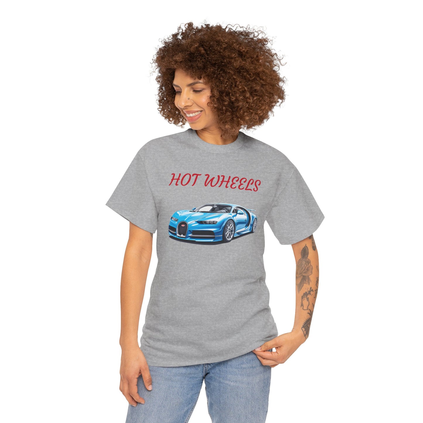 Princess Grace Cool Car Lover Unisex Heavy Cotton Tee Hot Wheels Graphic T-Shirt