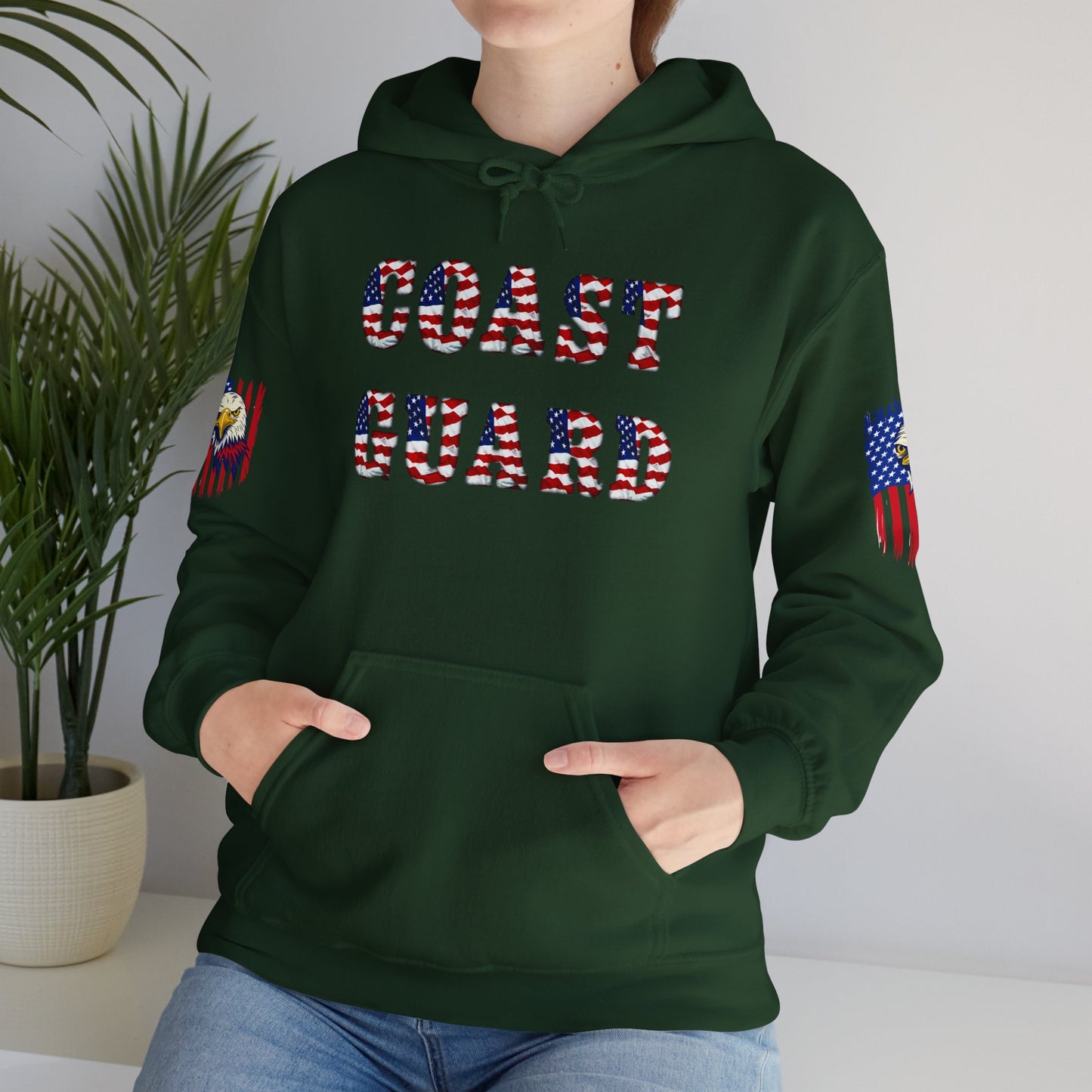 Princess Grace Patriotic Coast Guard Sweatshirt Unisex Heavy Blend Hoodie