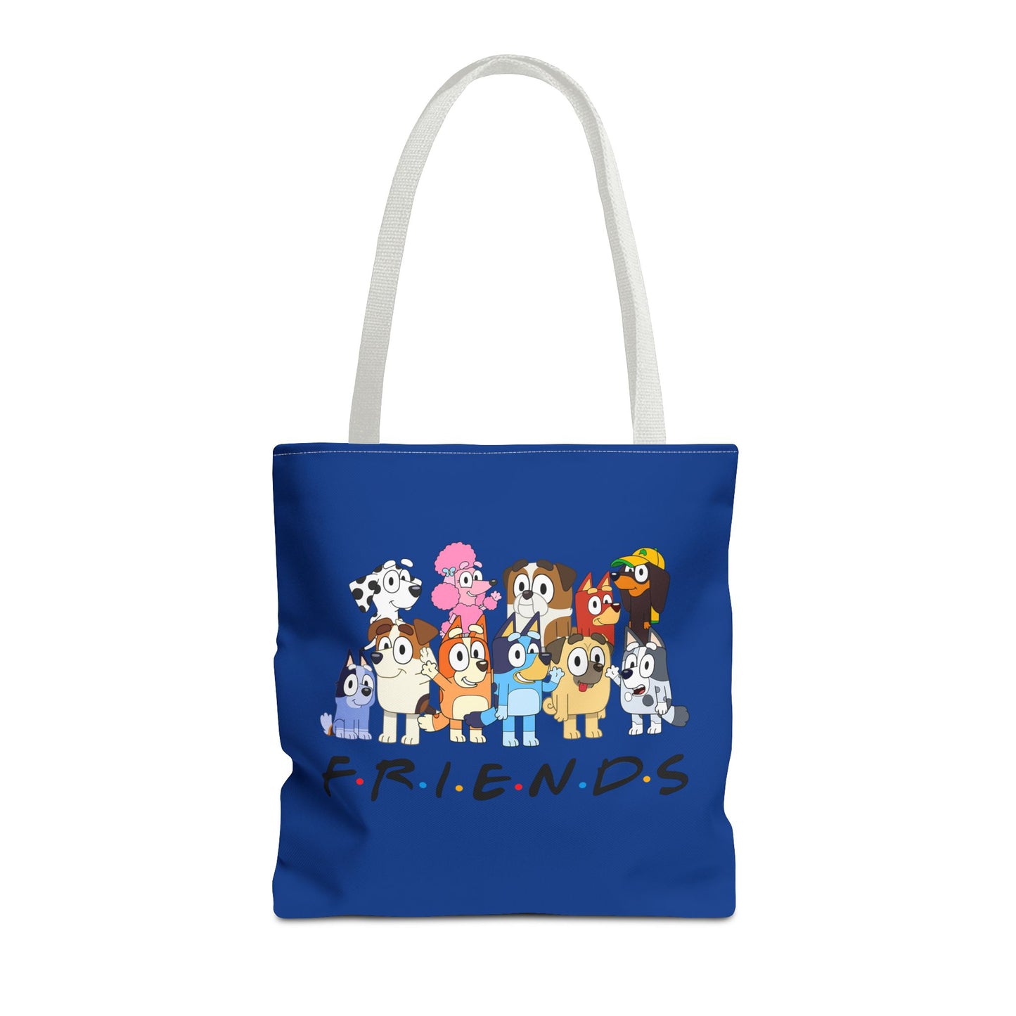 Princess Grace Bluey F.R.I.E.N.D.S. Cartoon Dog Tote Bag Fun & Playful Accessory for Dog Lovers