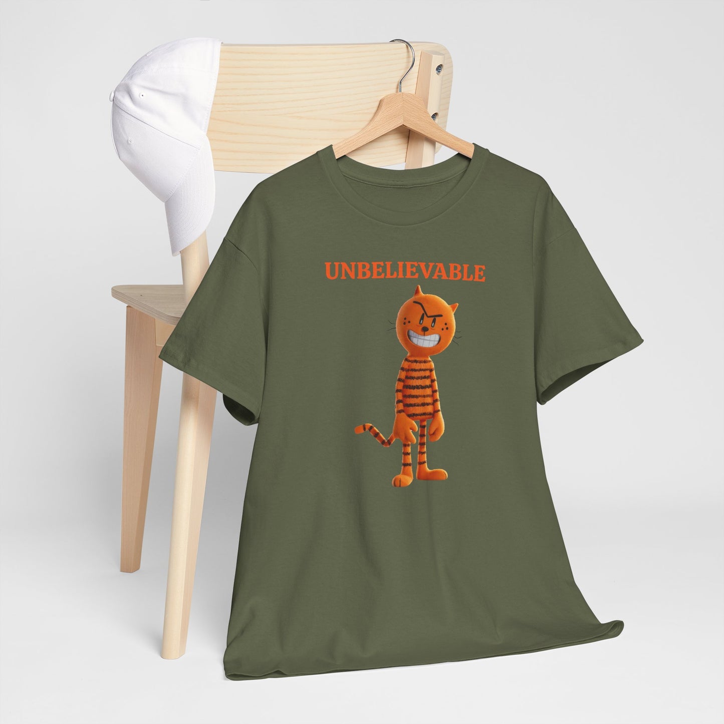 Princess Grace Unbelievable Cat Graphic Unisex Heavy Cotton Tee