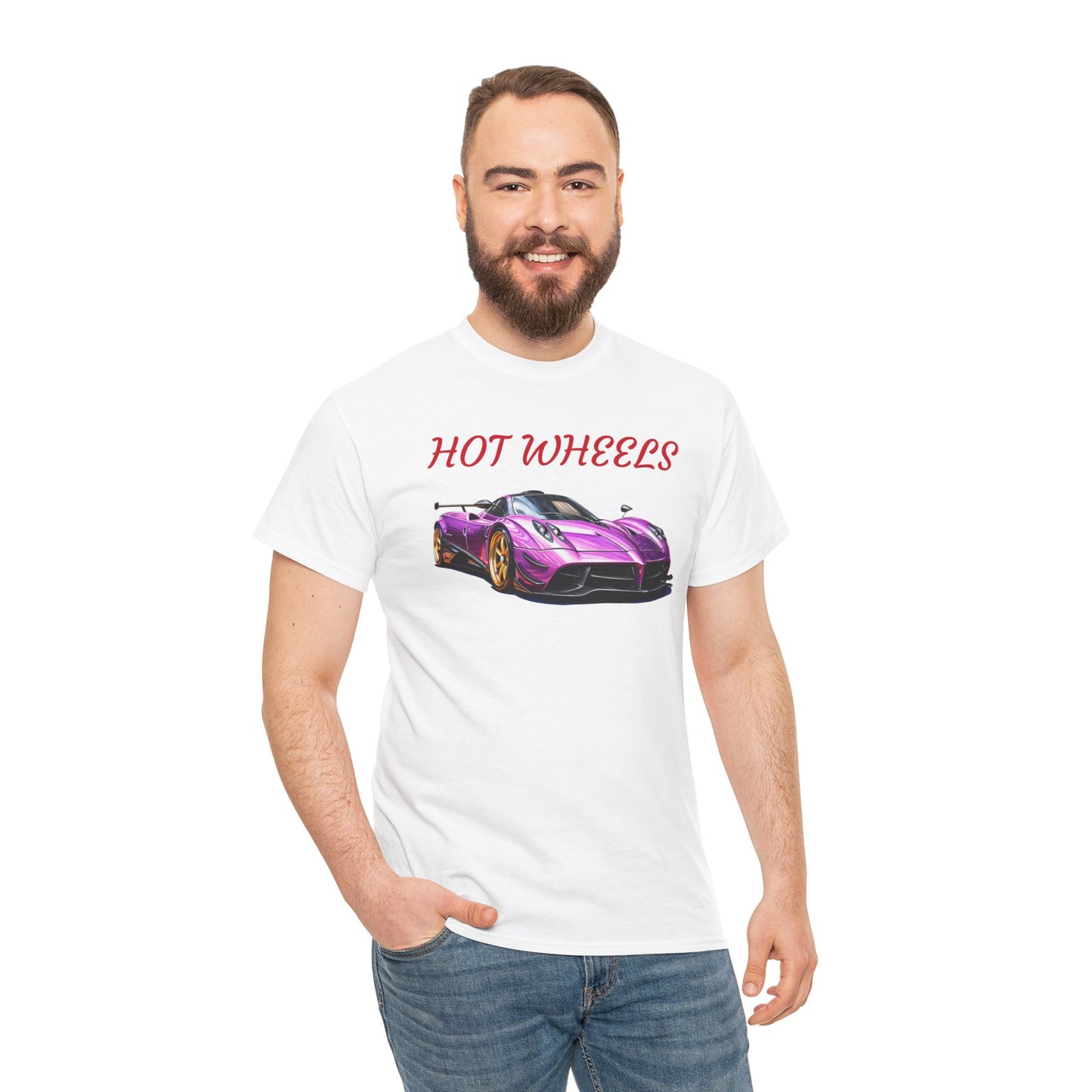 Princess Grace Hot Wheels Unisex Heavy Cotton Tee Retro Car Graphic T-Shirt for Auto Enthusiasts