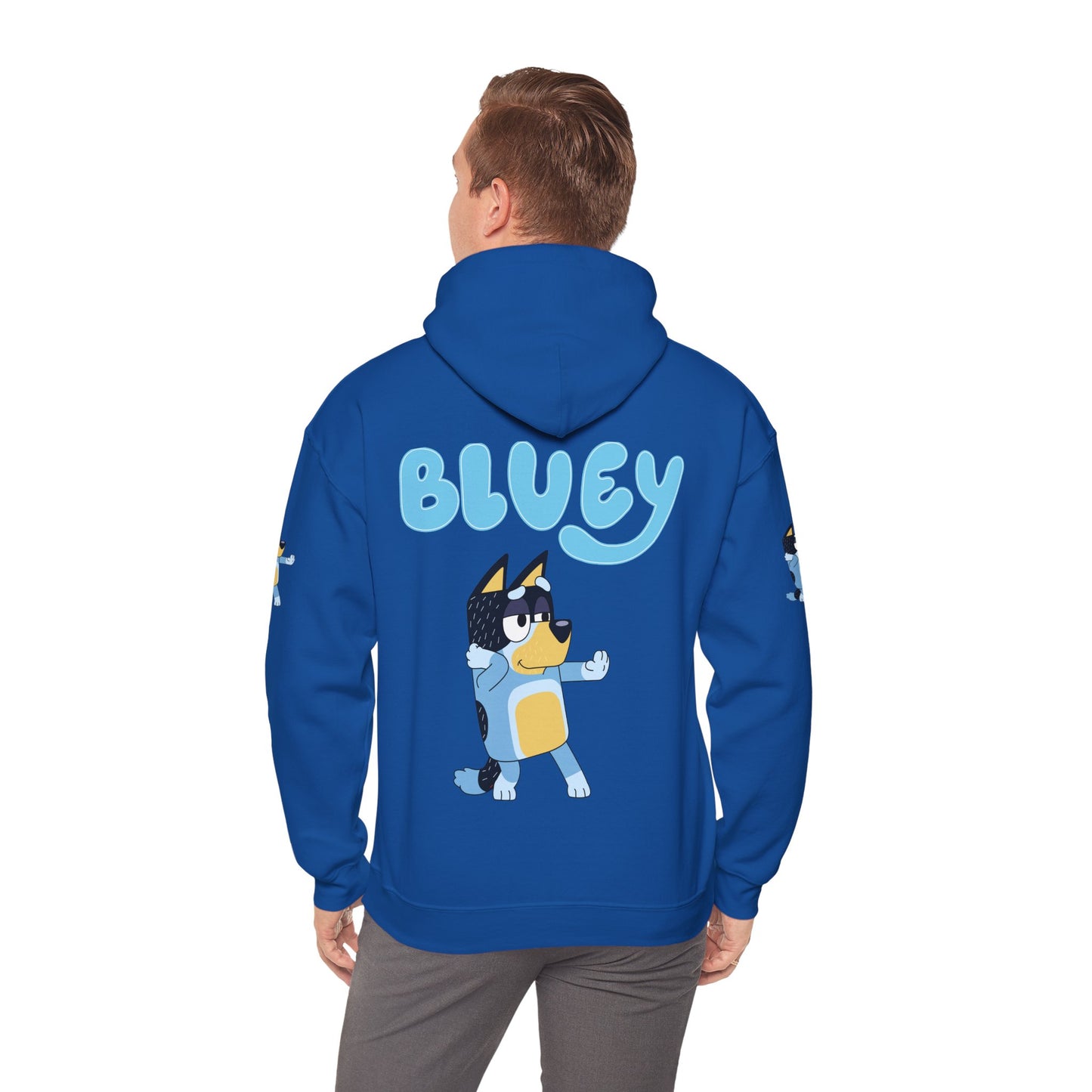 Princess Grace Cute Bluey Hoodie for Kids & Adults Unisex Heavy Blend Sweatshirt with Adorable Character Design