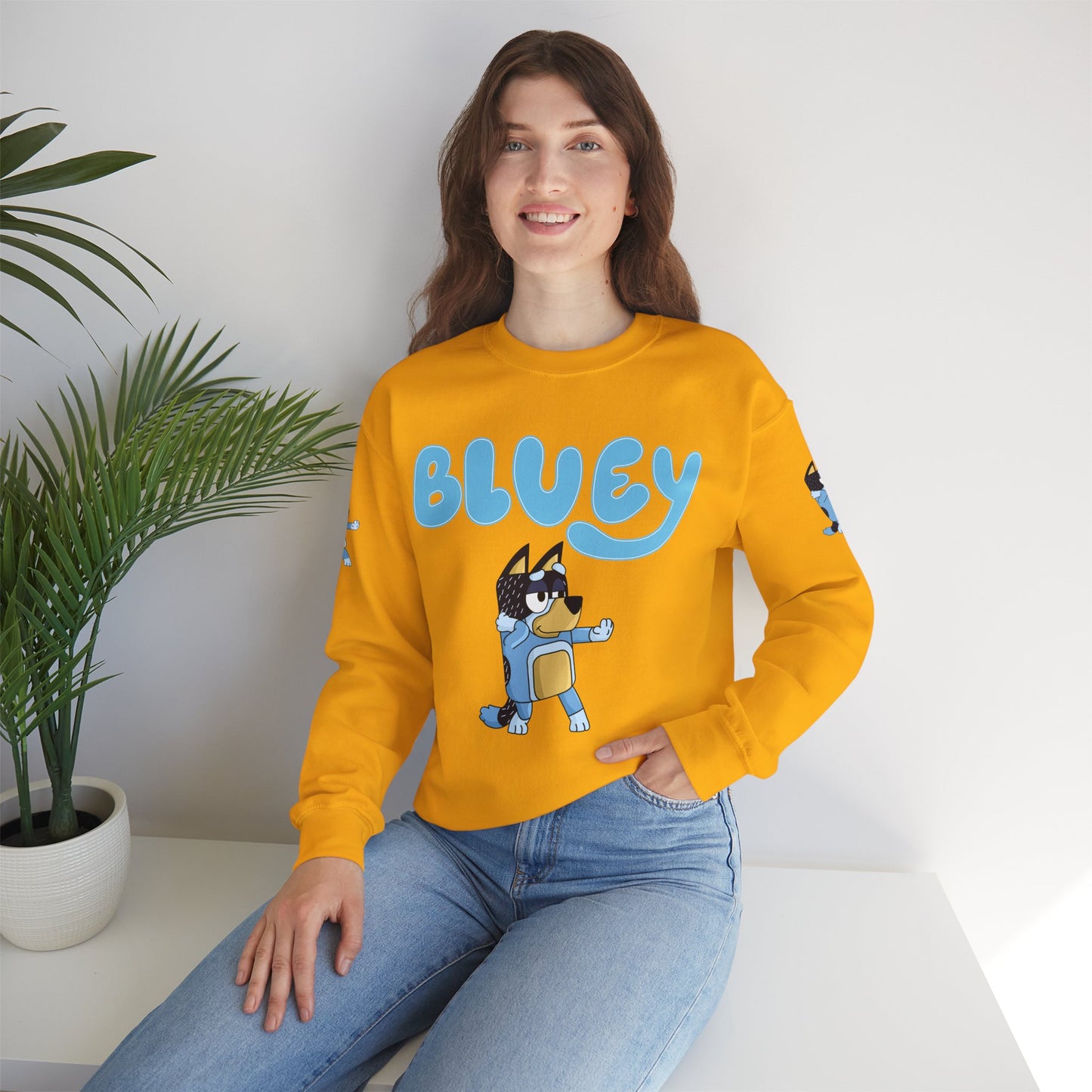 Princess Grace Bluey Character Unisex Crewneck Sweatshirt Cozy and Fun