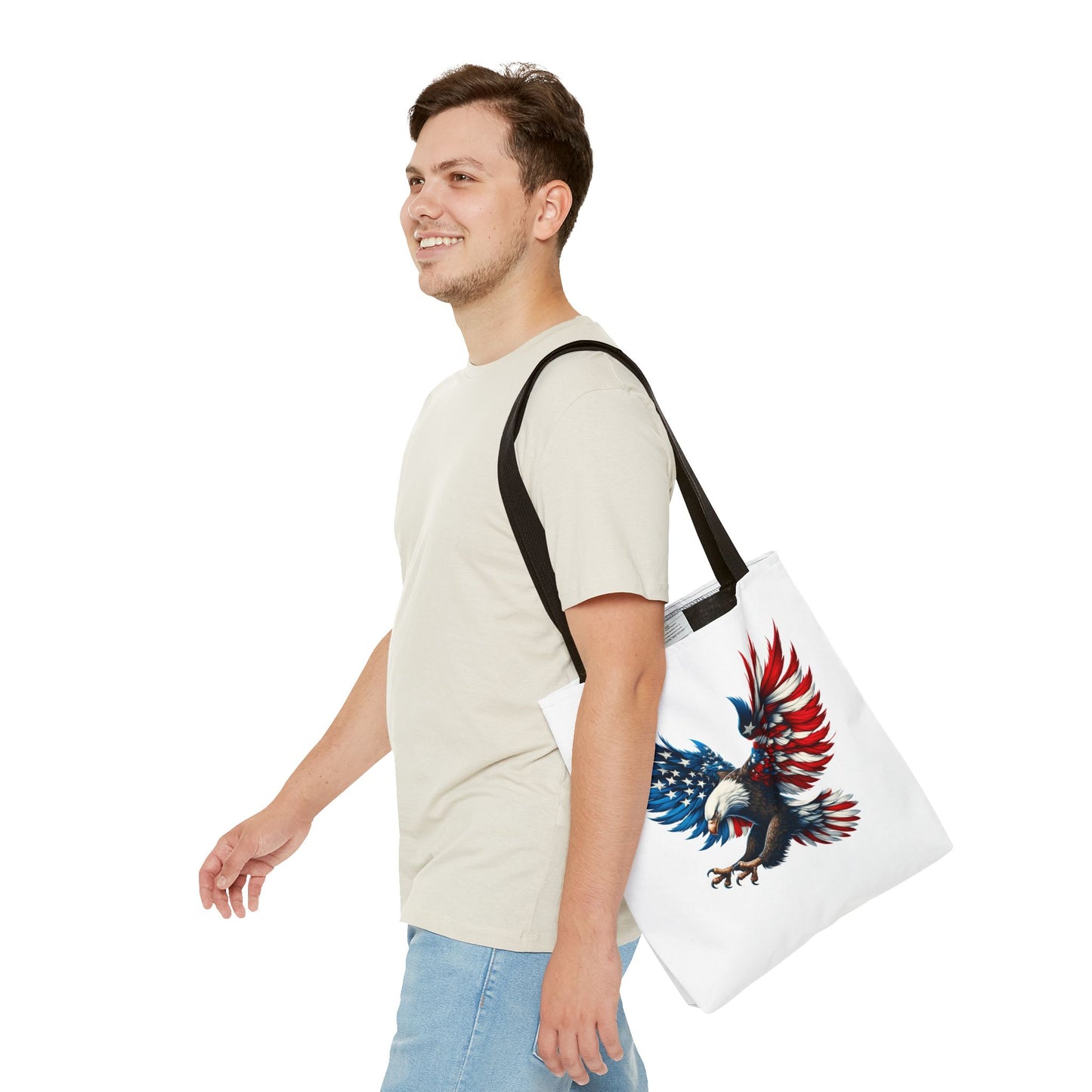 Princess Grace Patriotic American Eagle Tote Bag Bold Freedom Design