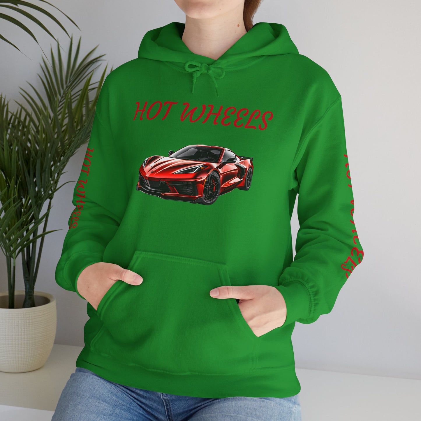 Princess Grace Hot Wheels Unisex Hooded Sweatshirt Stylish Car Graphic Sweatshirt for Car Enthusiasts