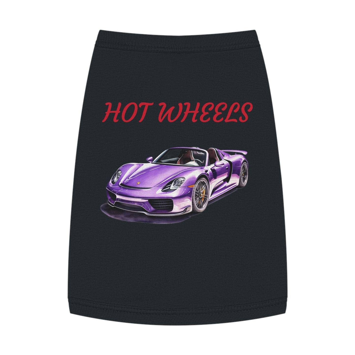 Princess Grace Hot Wheels Pet Tank Top for Car Lovers Stylish & Fun Dog Apparel