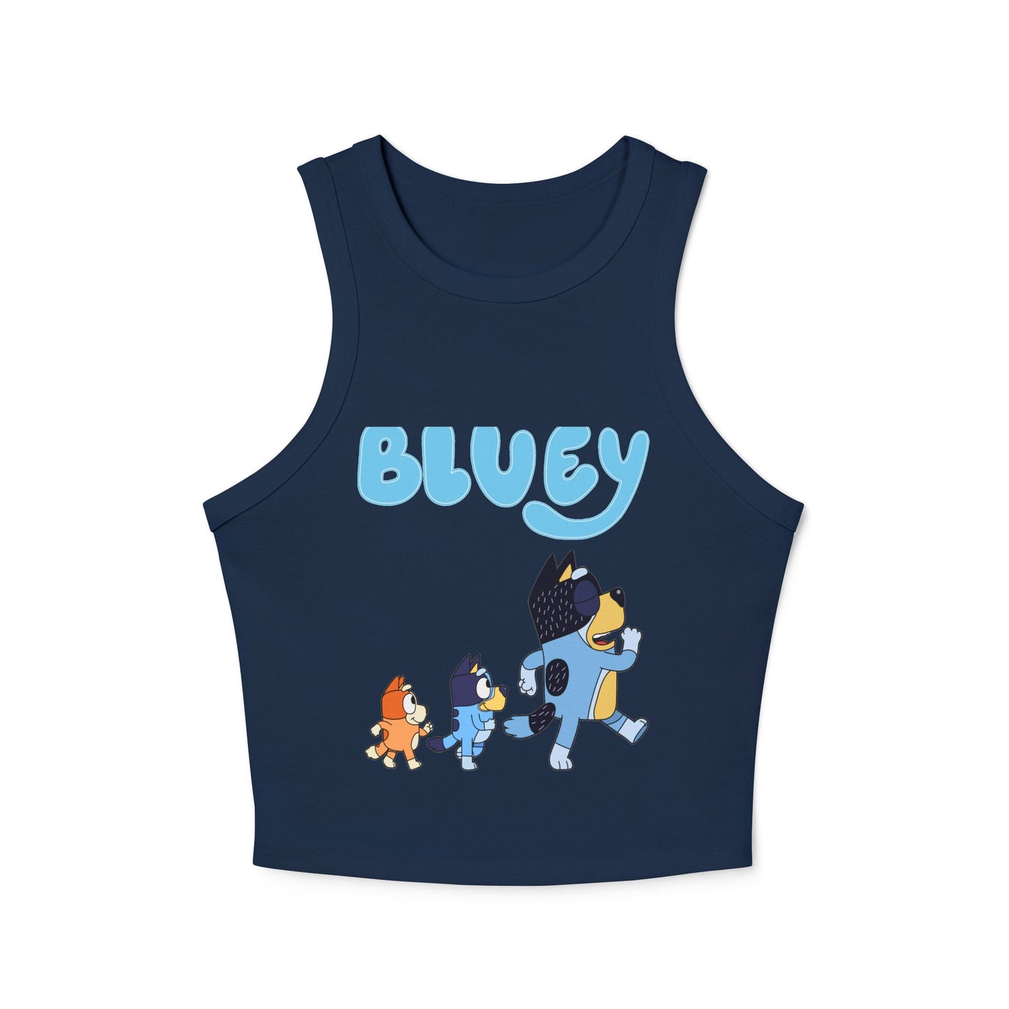 Princess Grace Bluey Kids Racer Tank Top Fun Cartoon Style for Playtime and Summer