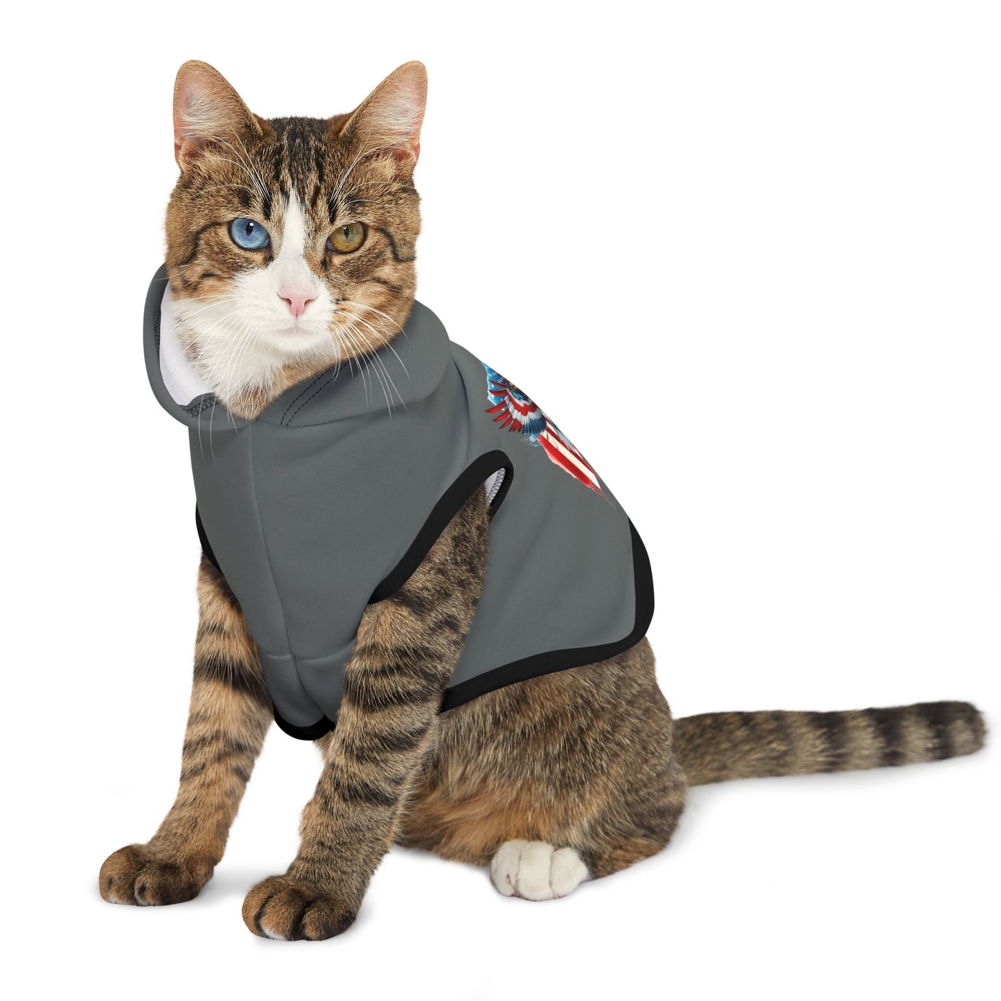 Princess Grace Patriotic Eagle Pet Hoodie for Dogs