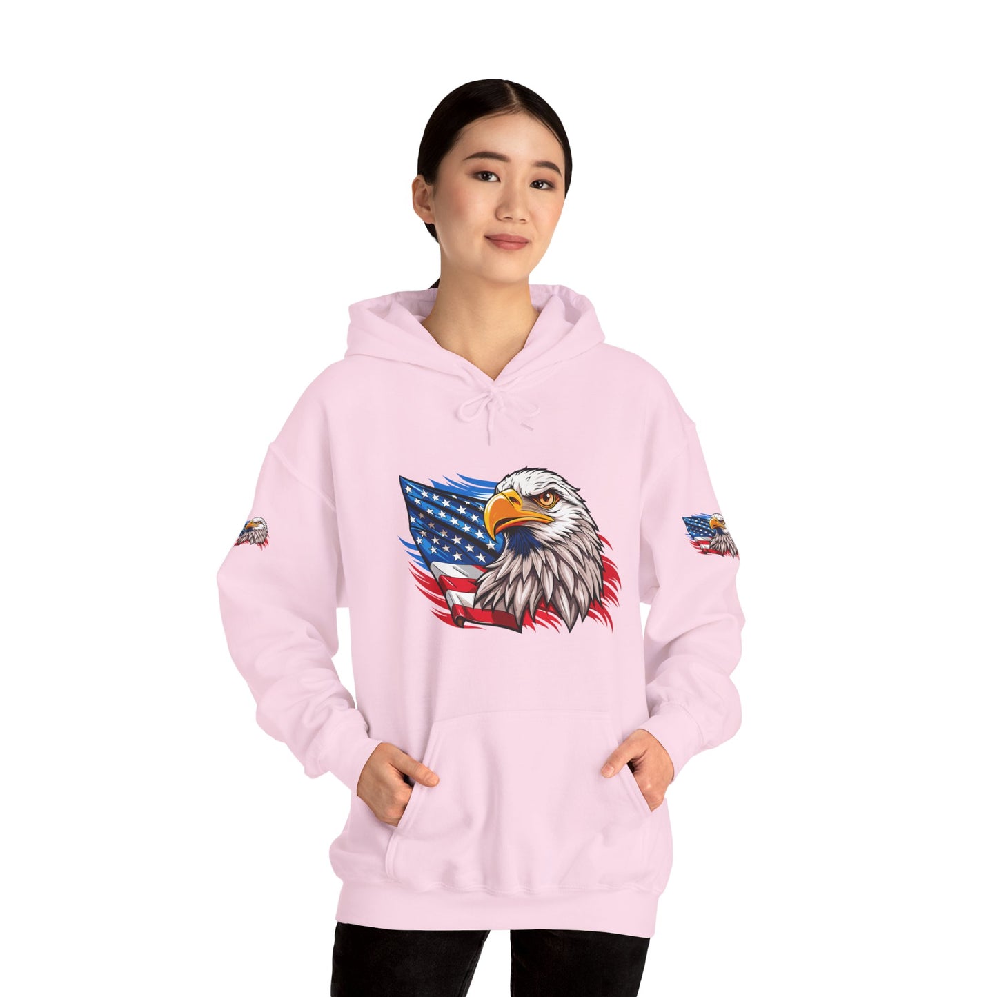 Princess Grace Patriotic Eagle Unisex Heavy Blend Hoodie