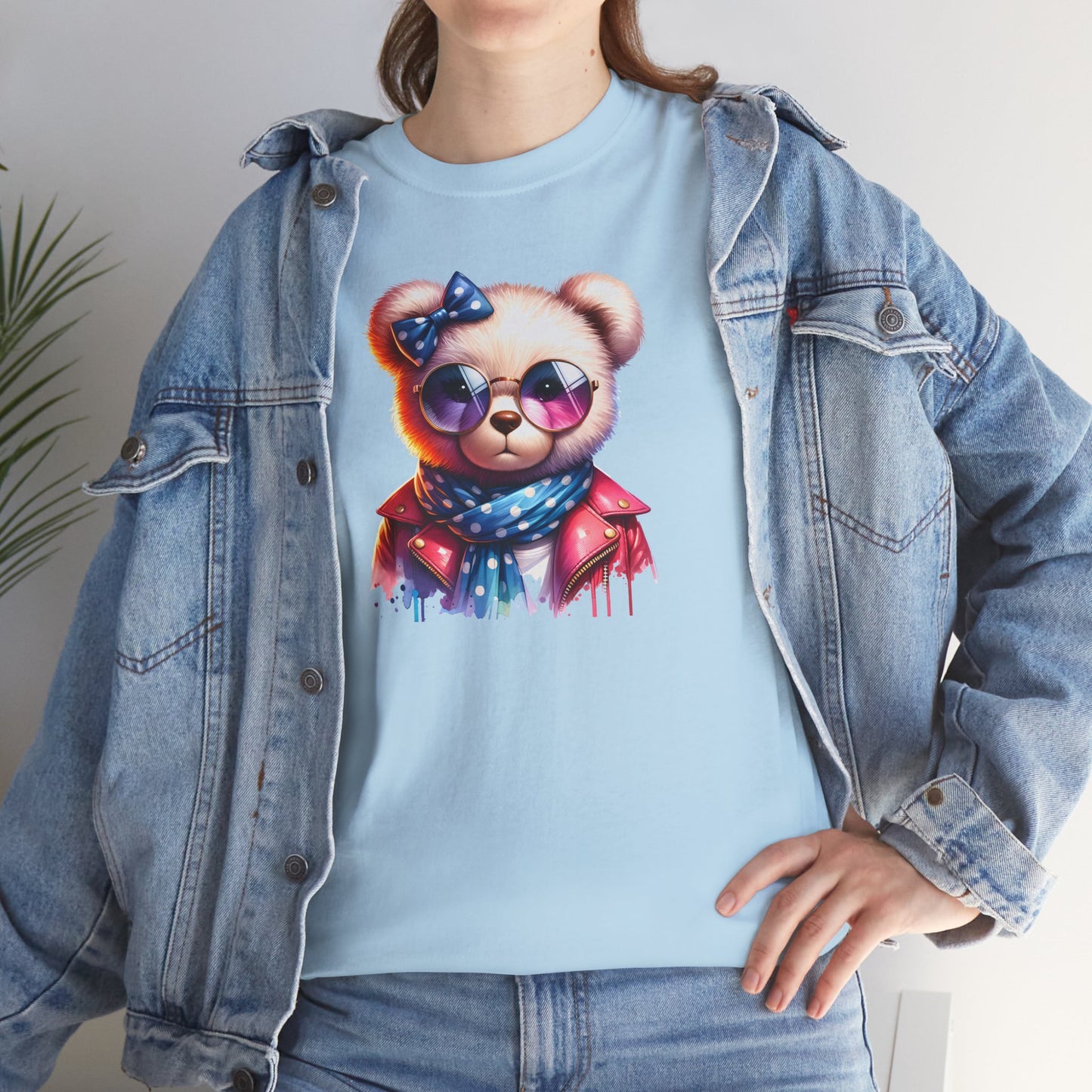 Princess Grace Cool Bear Graphic Unisex Heavy Cotton Tee Stylish & Fun for All