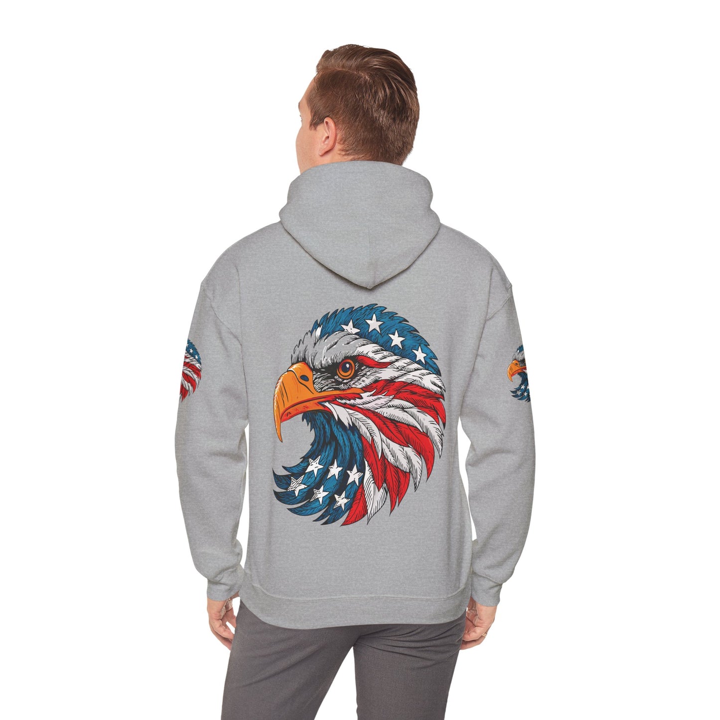 Princess Grace Patriotic Eagle Hoodie Unisex Heavy Blend Sweatshirt