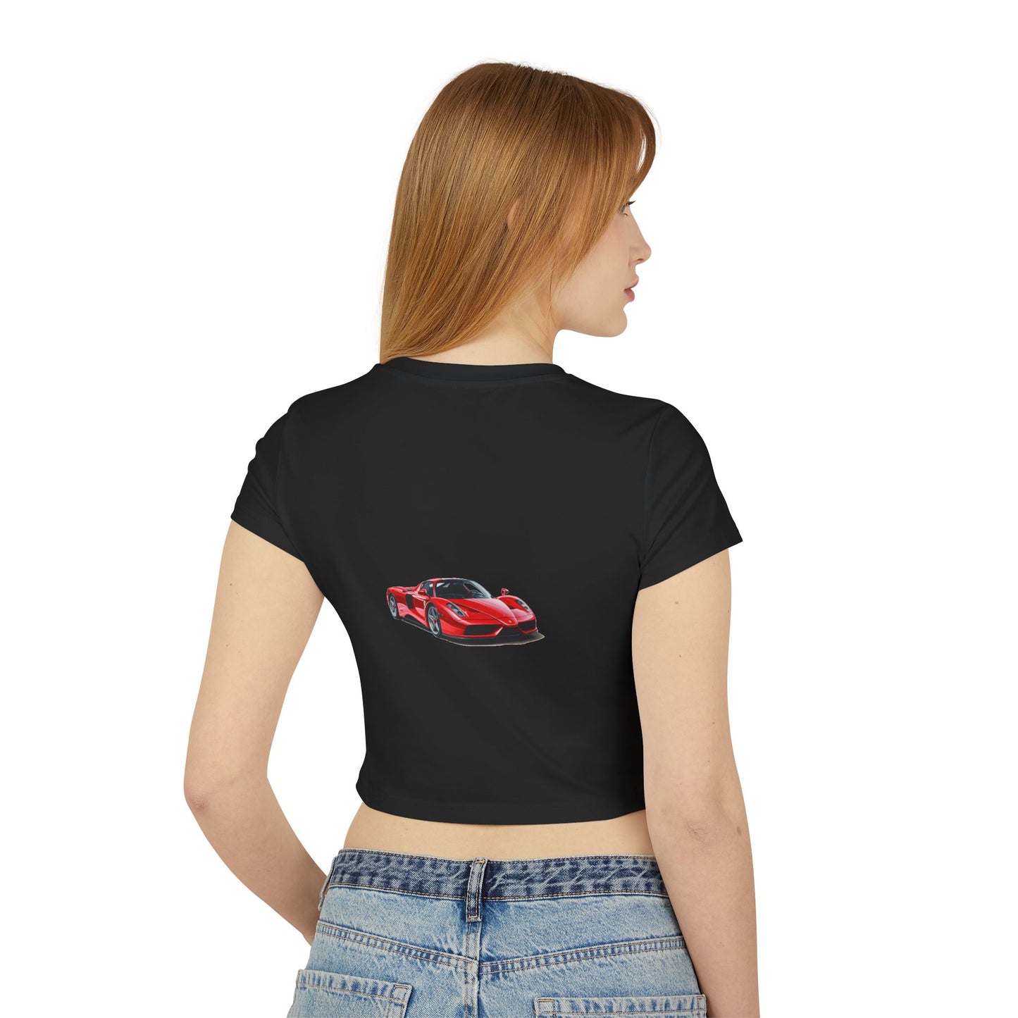 Princess Grace Hot Wheels Women's Baby Tee Fun & Trendy Car Graphic Top