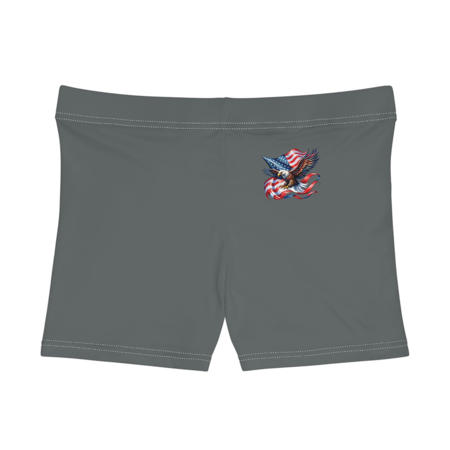 Princess Grace Patriotic Eagle Women's Shorts Perfect for Summer Celebrations
