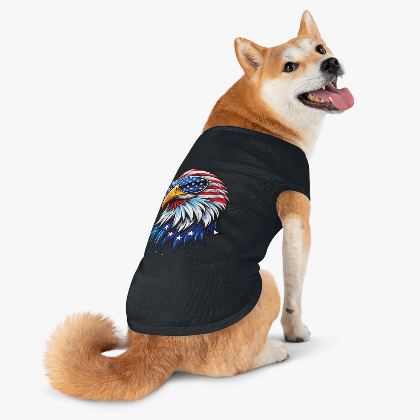 Princess Grace Patriotic Eagle Pet Tank Top USA Independence Day Dog Apparel