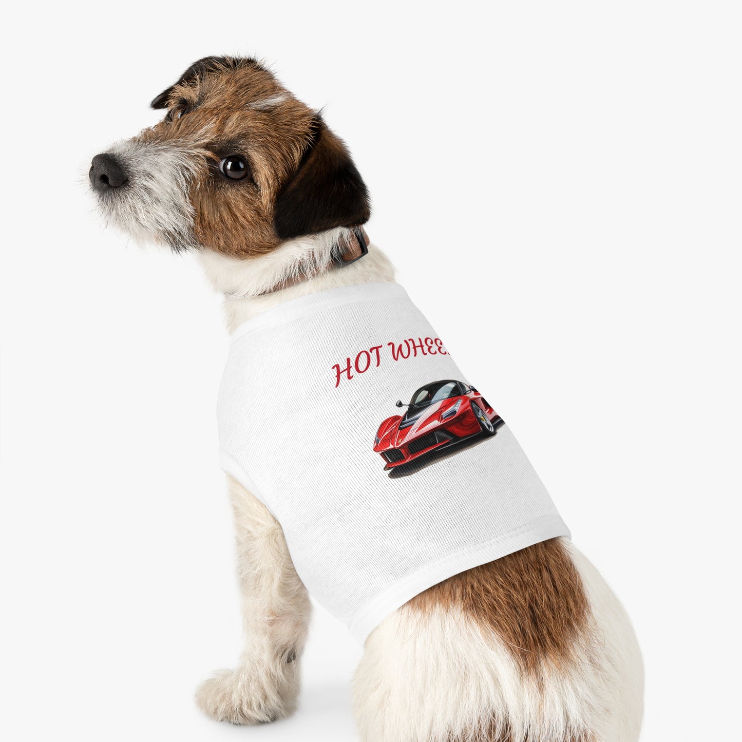 Princess Grace Cool Hot Wheels Pet Tank Top for Car Lovers Stylish Dog Apparel