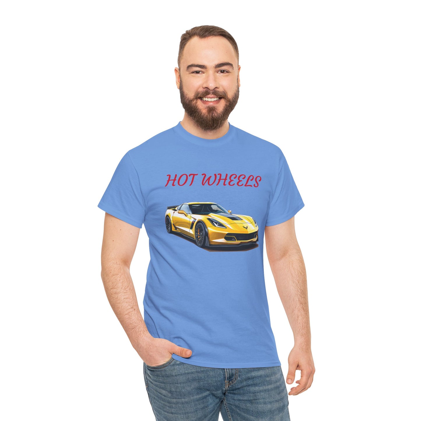 Princess Grace Hot Wheels Unisex Heavy Cotton Tee Sports Car Graphic T-Shirt