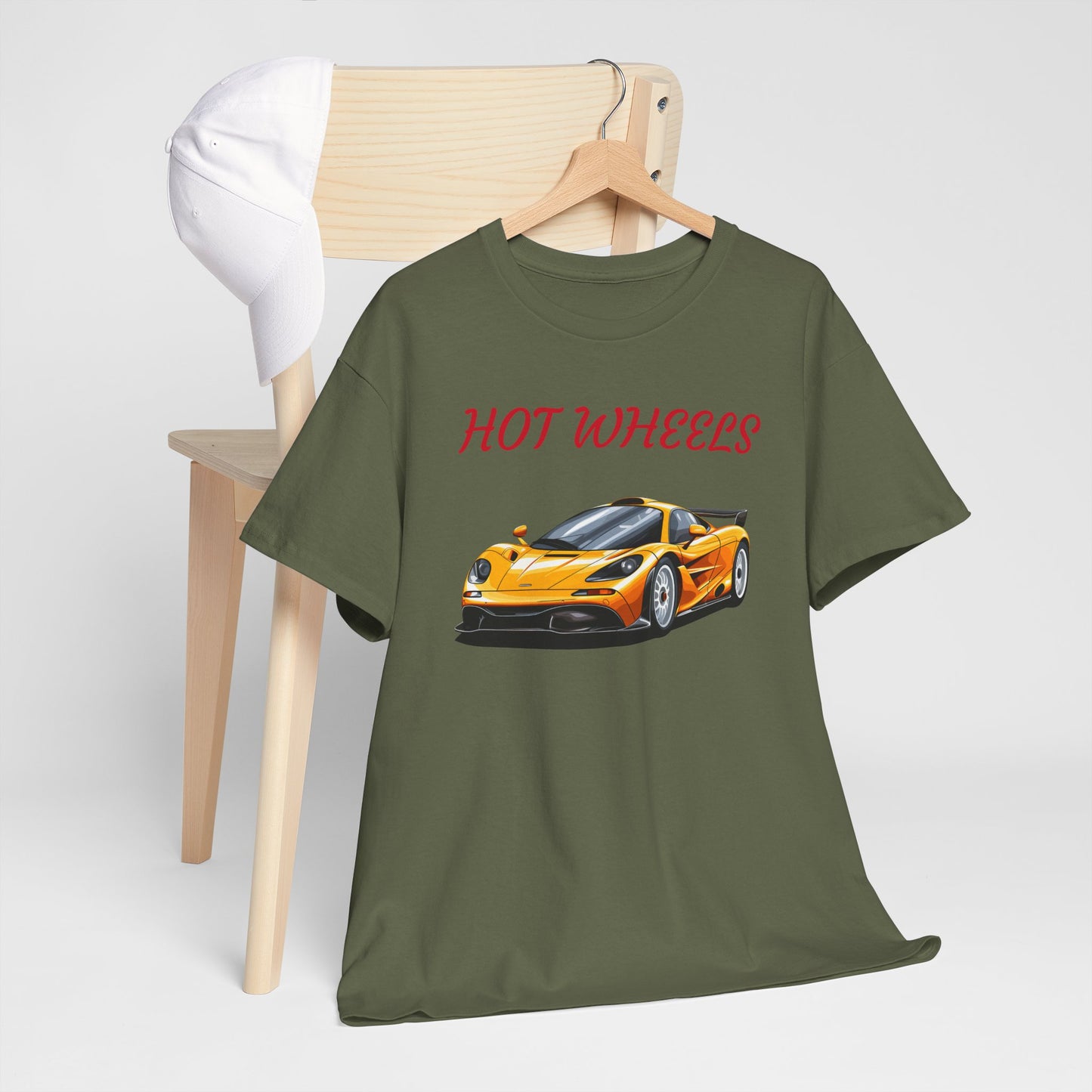 Princess Grace Hot Wheels Unisex Heavy Cotton Tee Cool Car Graphic T-Shirt for Enthusiasts