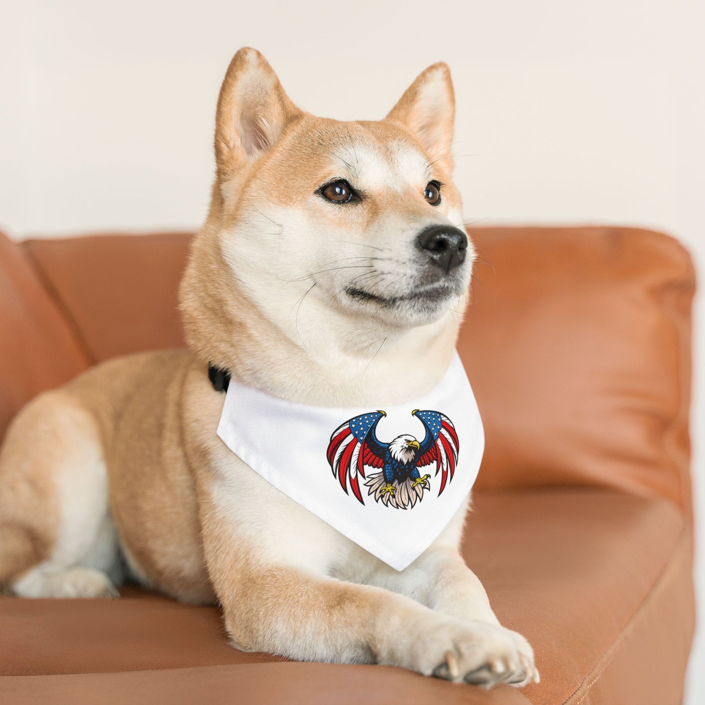 Princess Grace Patriotic Eagle Pet Bandana Collar for Dogs Perfect for 4th of July Celebrations
