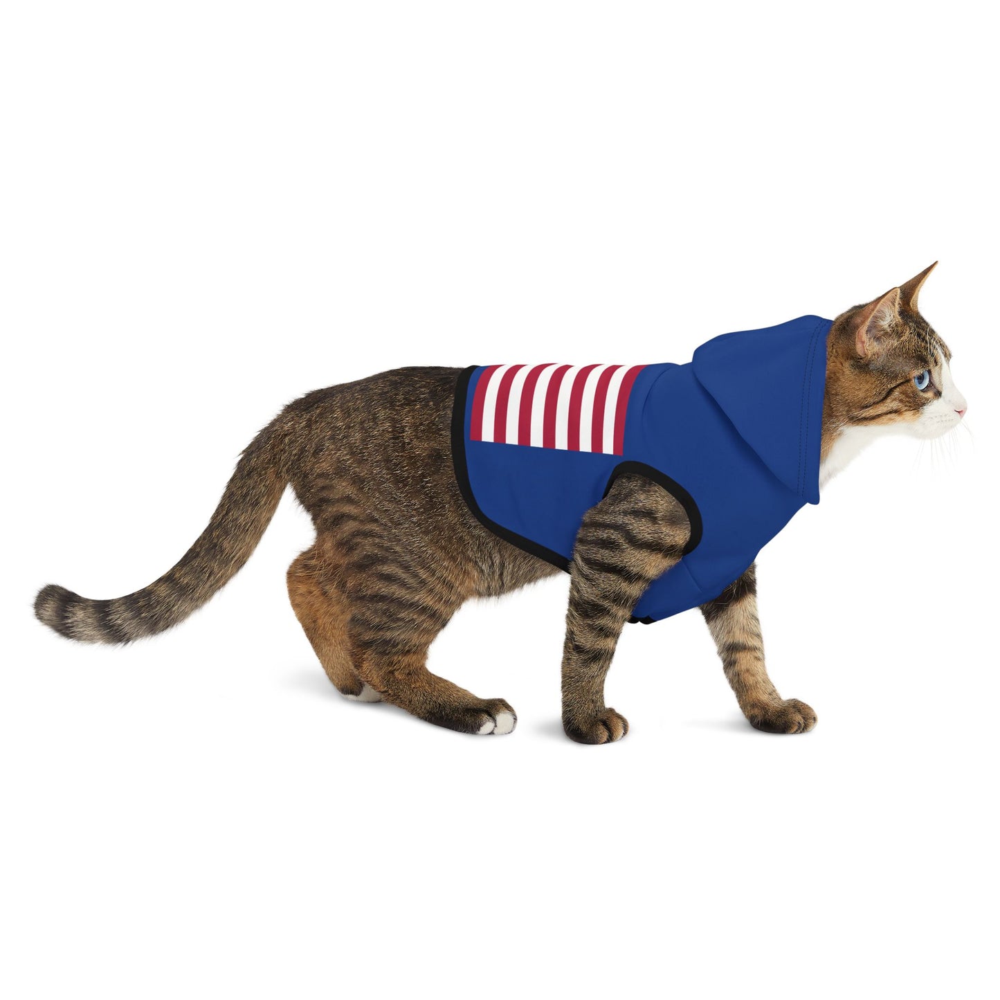 Princess Grace Patriotic Pet Hoodie with American Flag Design
