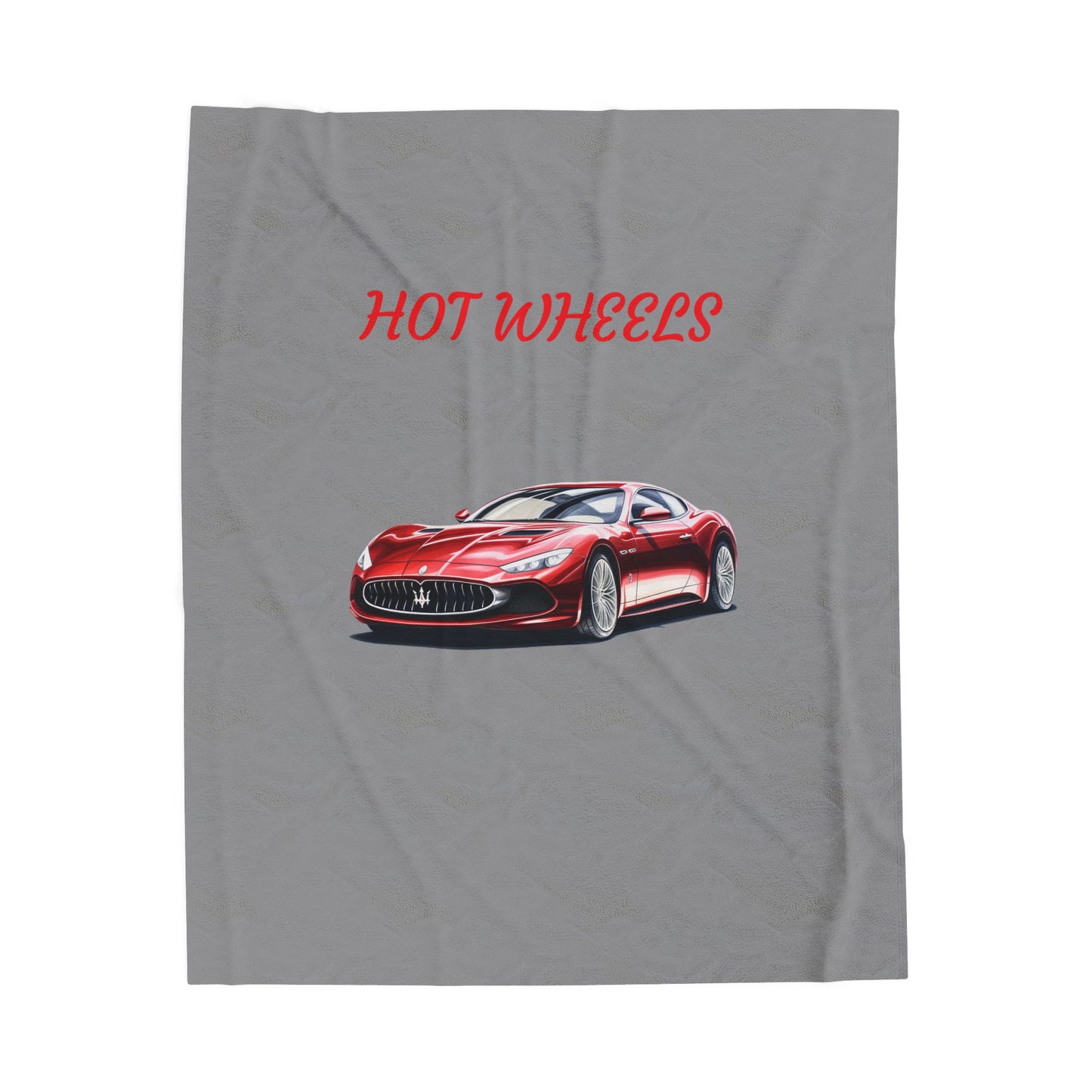 Princess Grace Hot Wheels Velveteen Plush Blanket Soft Luxury for Car Lovers
