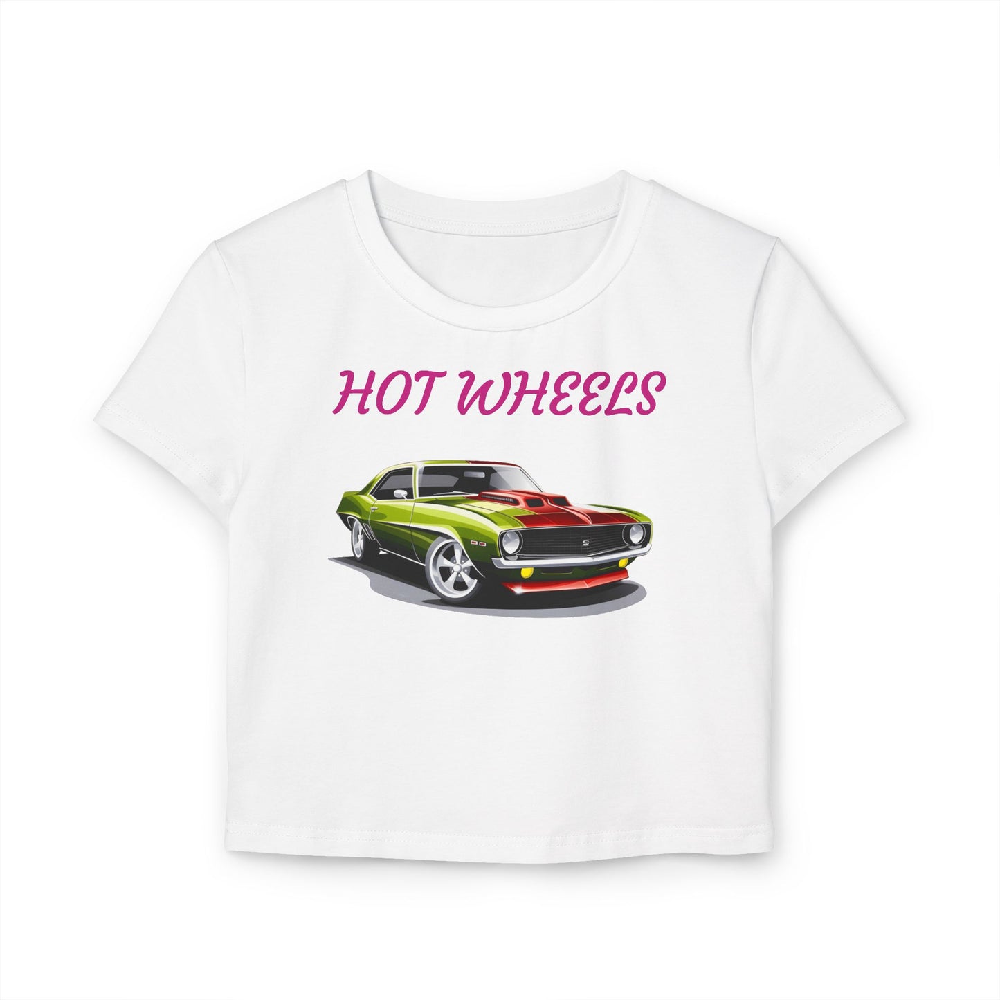 Princess Grace Hot Wheels Graphic Baby Tee for Women Stylish Retro Car Tee Perfect for Car Lovers & Everyday Wear